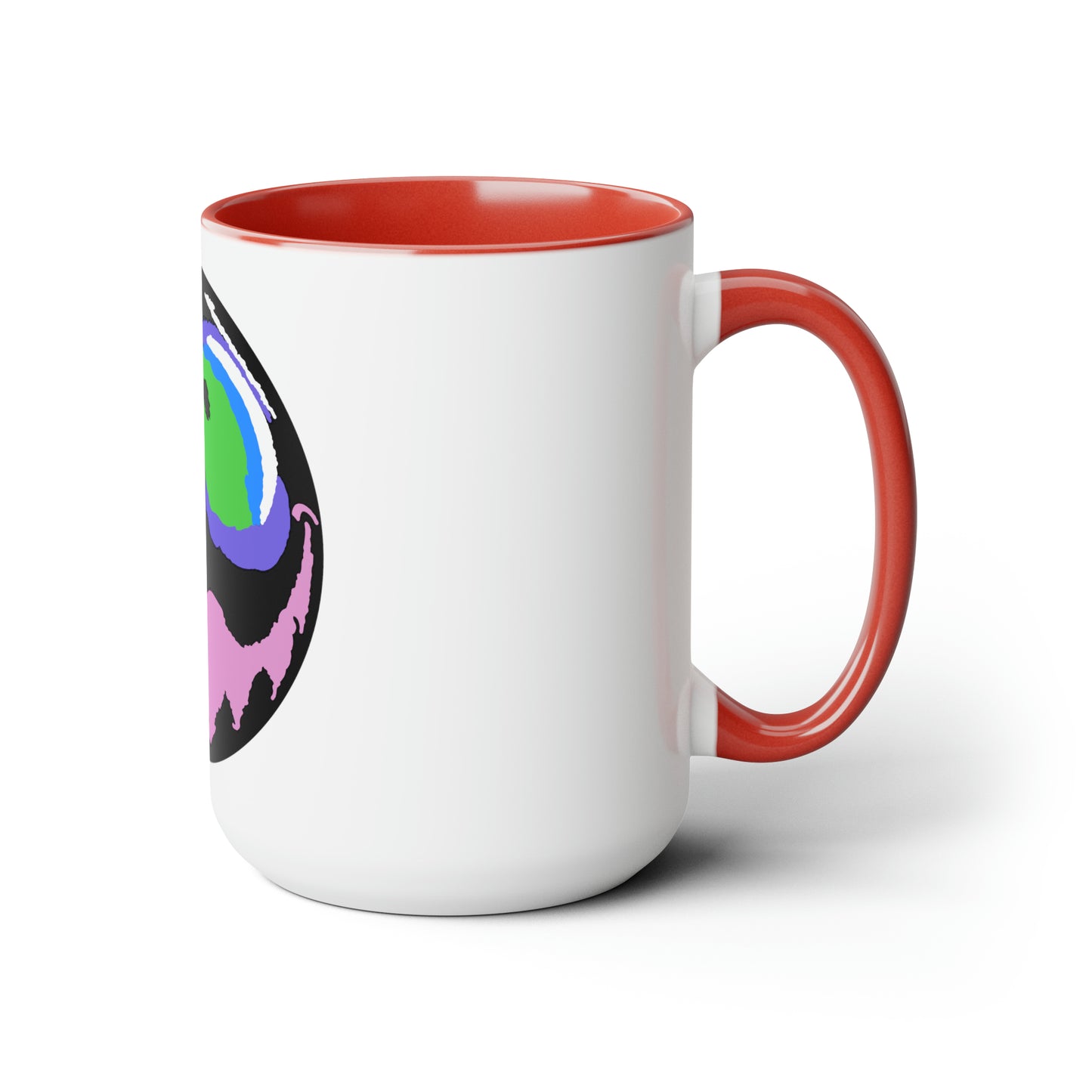 Two-Tone Coffee Mugs, 15oz