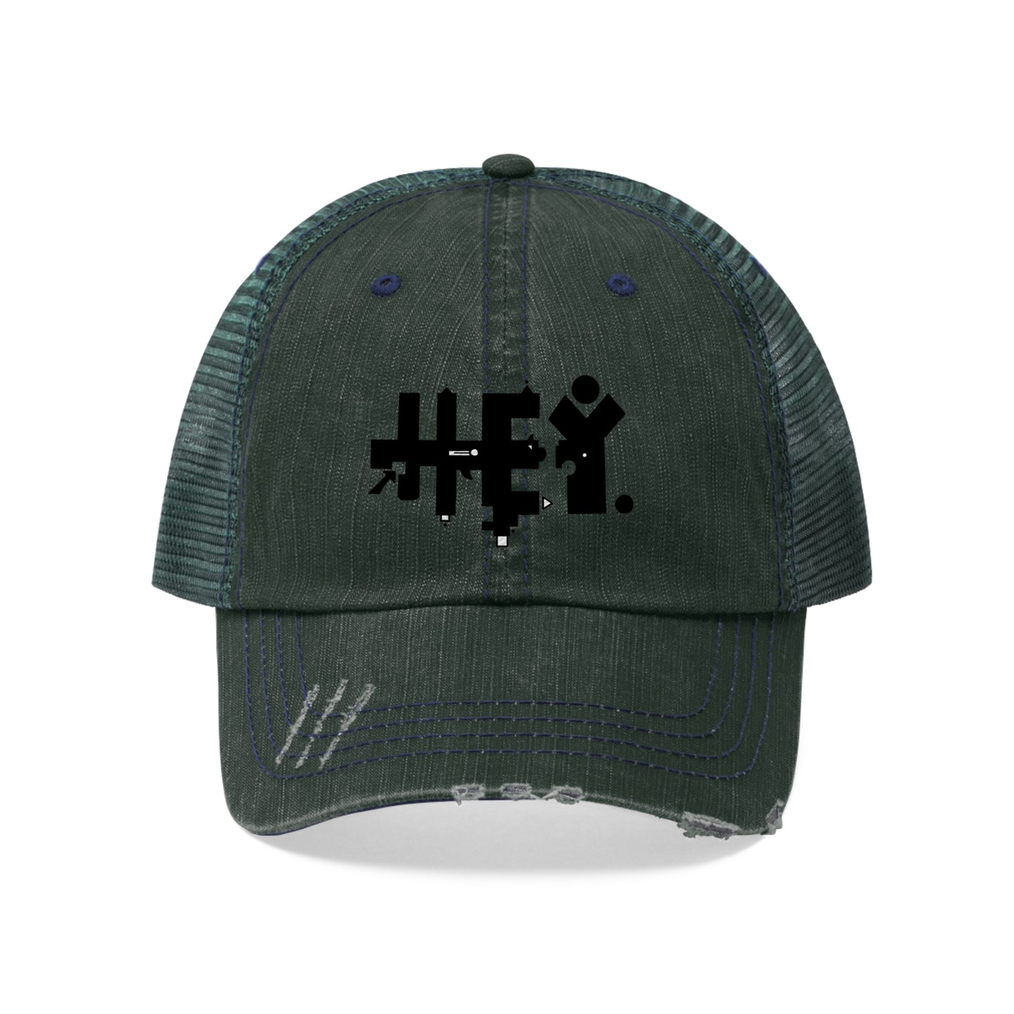 Hey. Brand Logo Unisex Trucker Hat