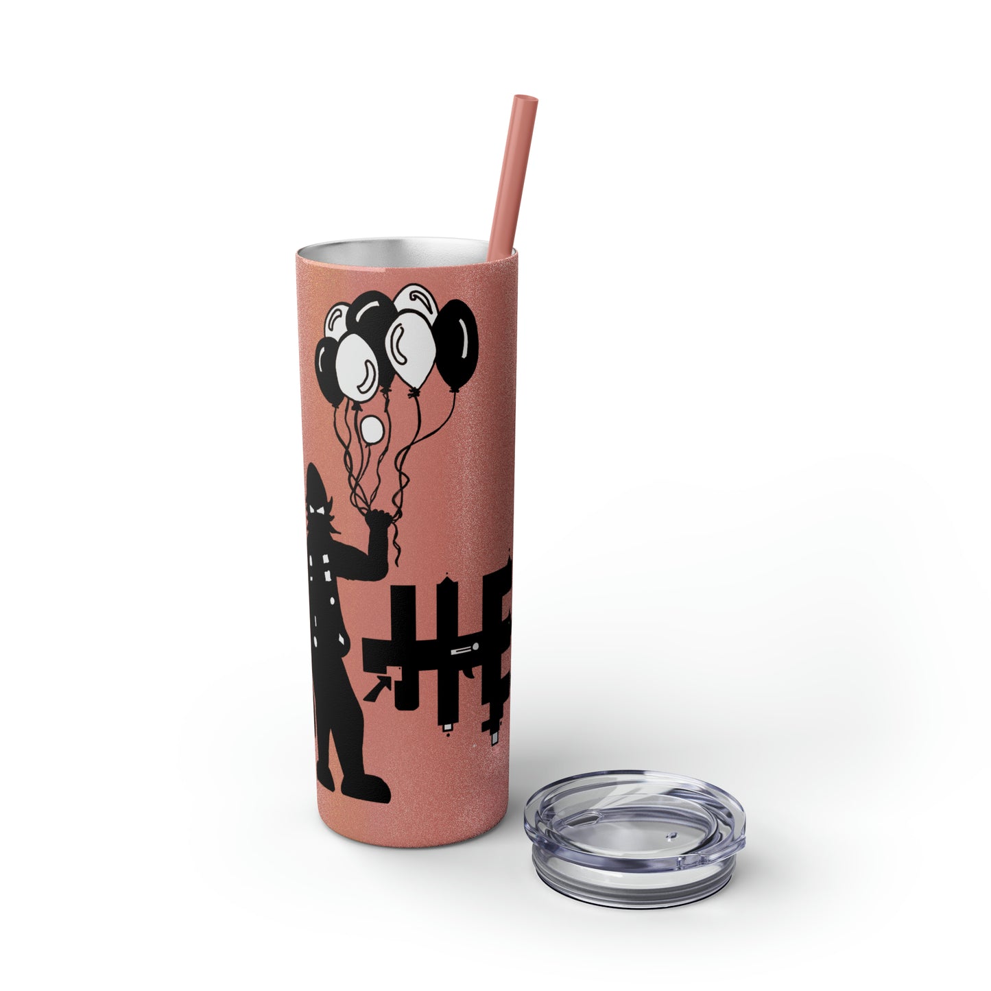 Skinny Tumbler with Straw, 20oz