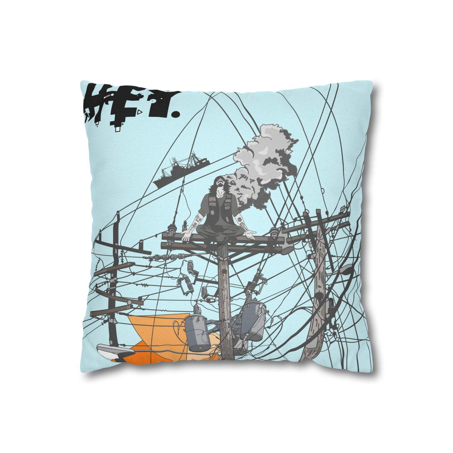 "Self-Immo" Spun Polyester Square Pillow Case