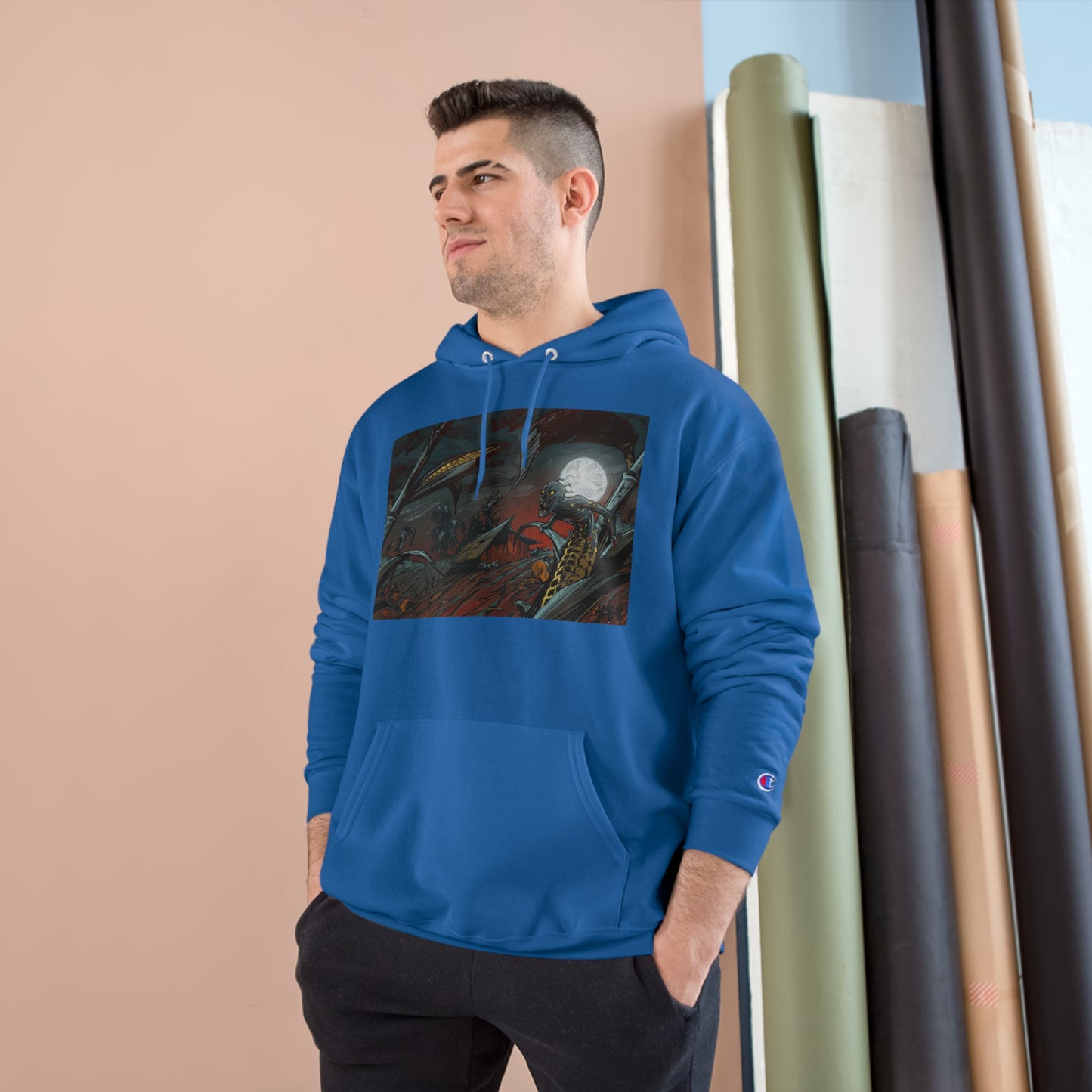 "Hey-Husk" Champion Hoodie