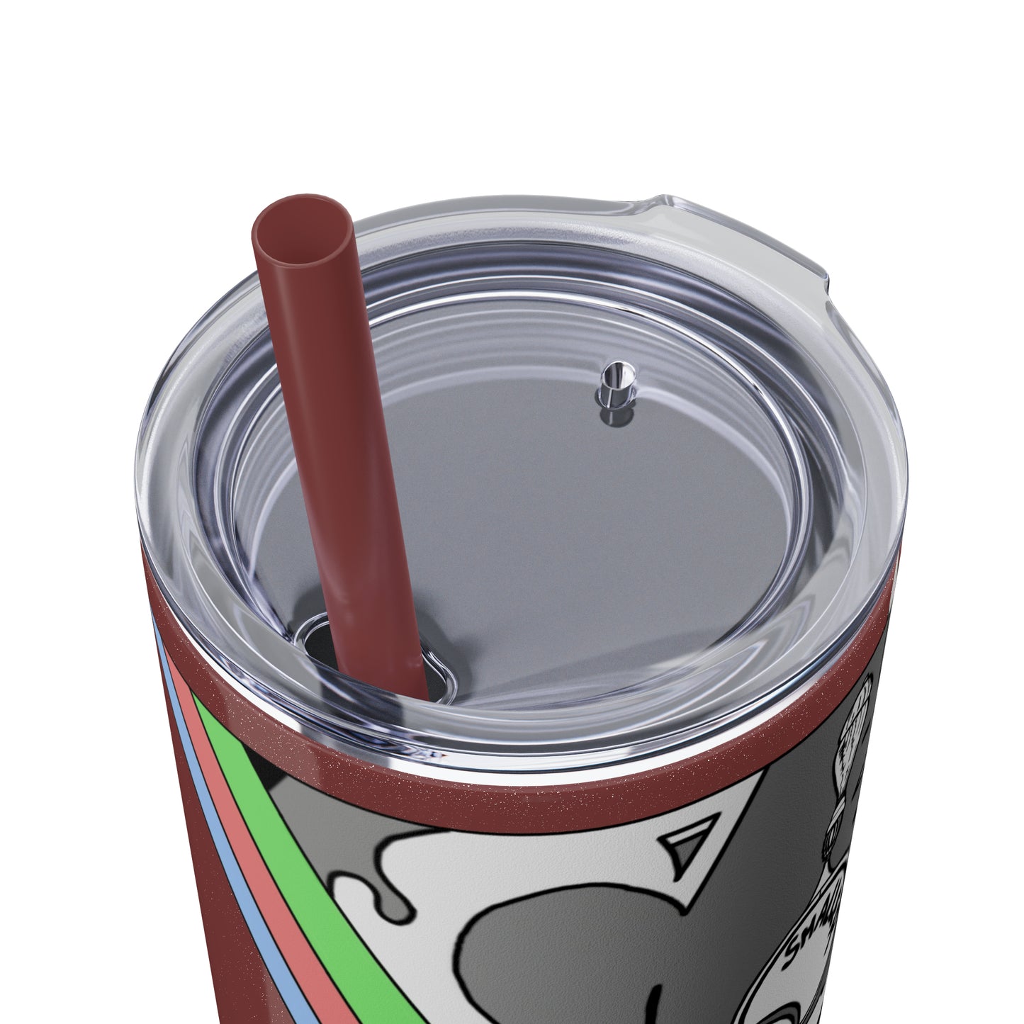 Skinny Tumbler with Straw, 20oz