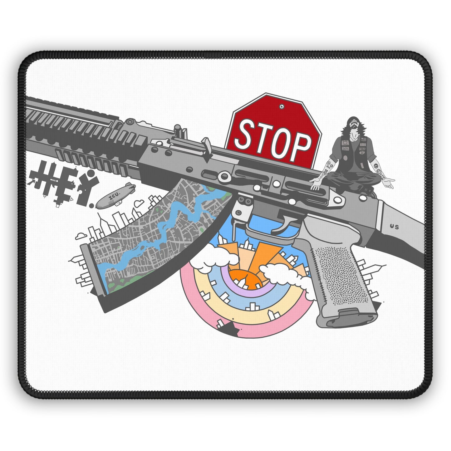 "Just Stop" Gaming Mouse Pad