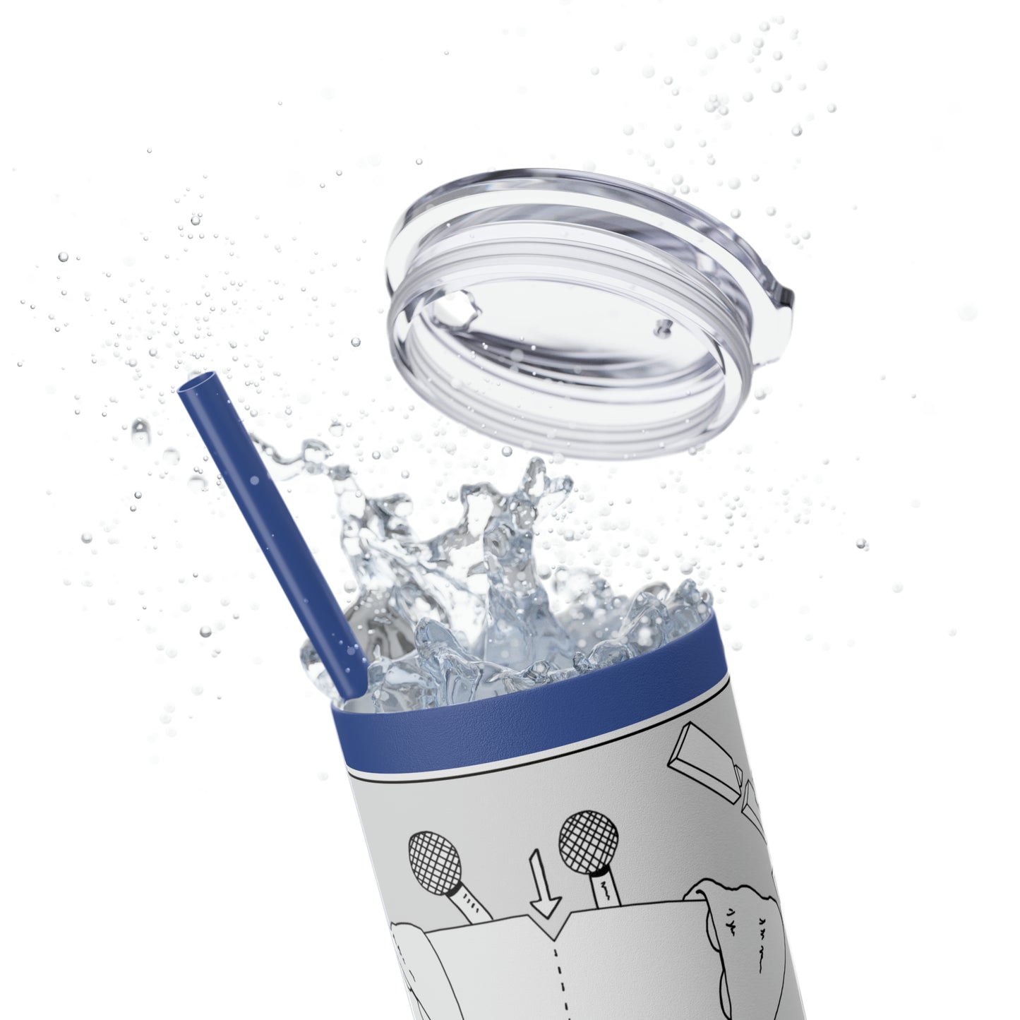 Skinny Tumbler with Straw, 20oz