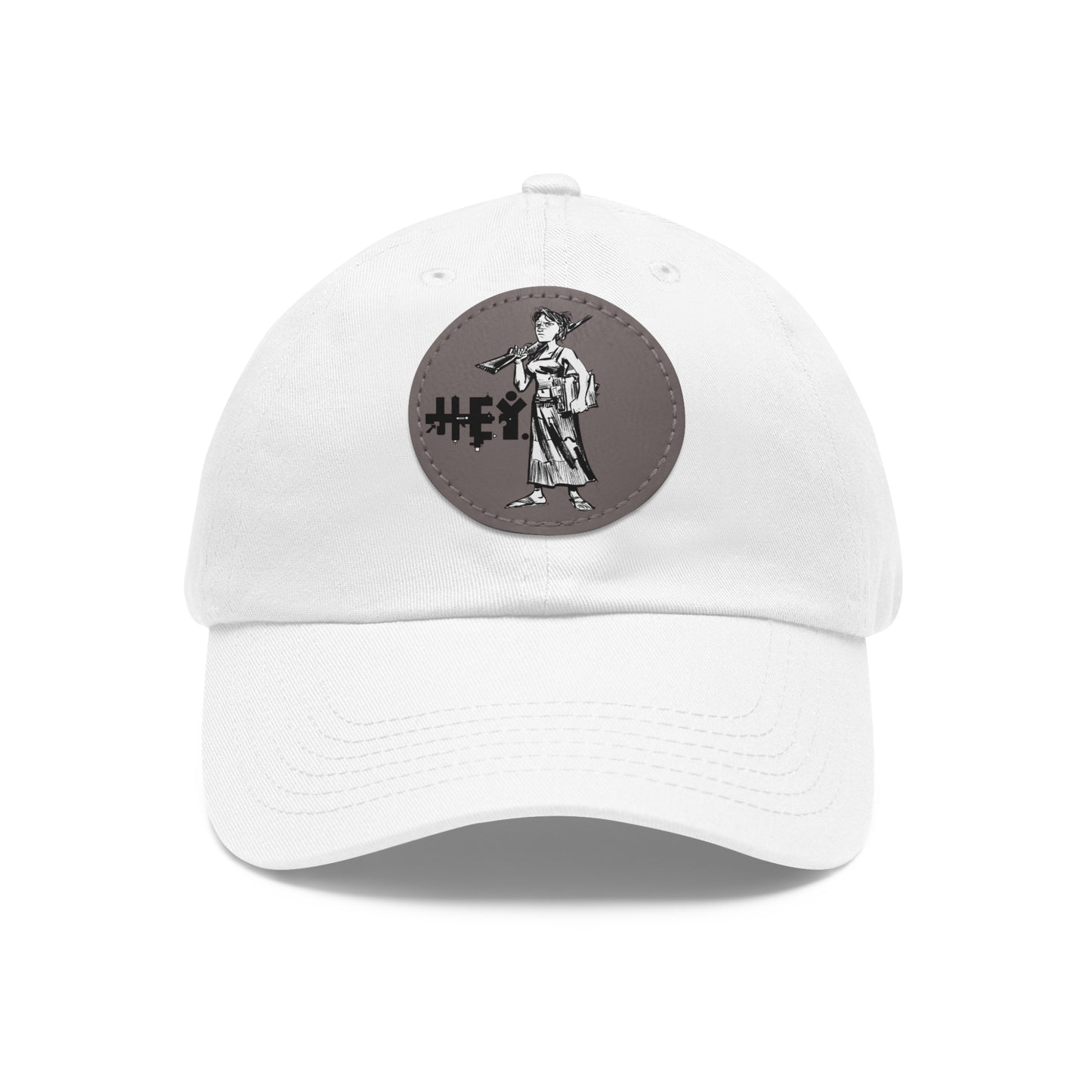 "Molly U-Hauly" Dad Hat with Leather Patch (Round)