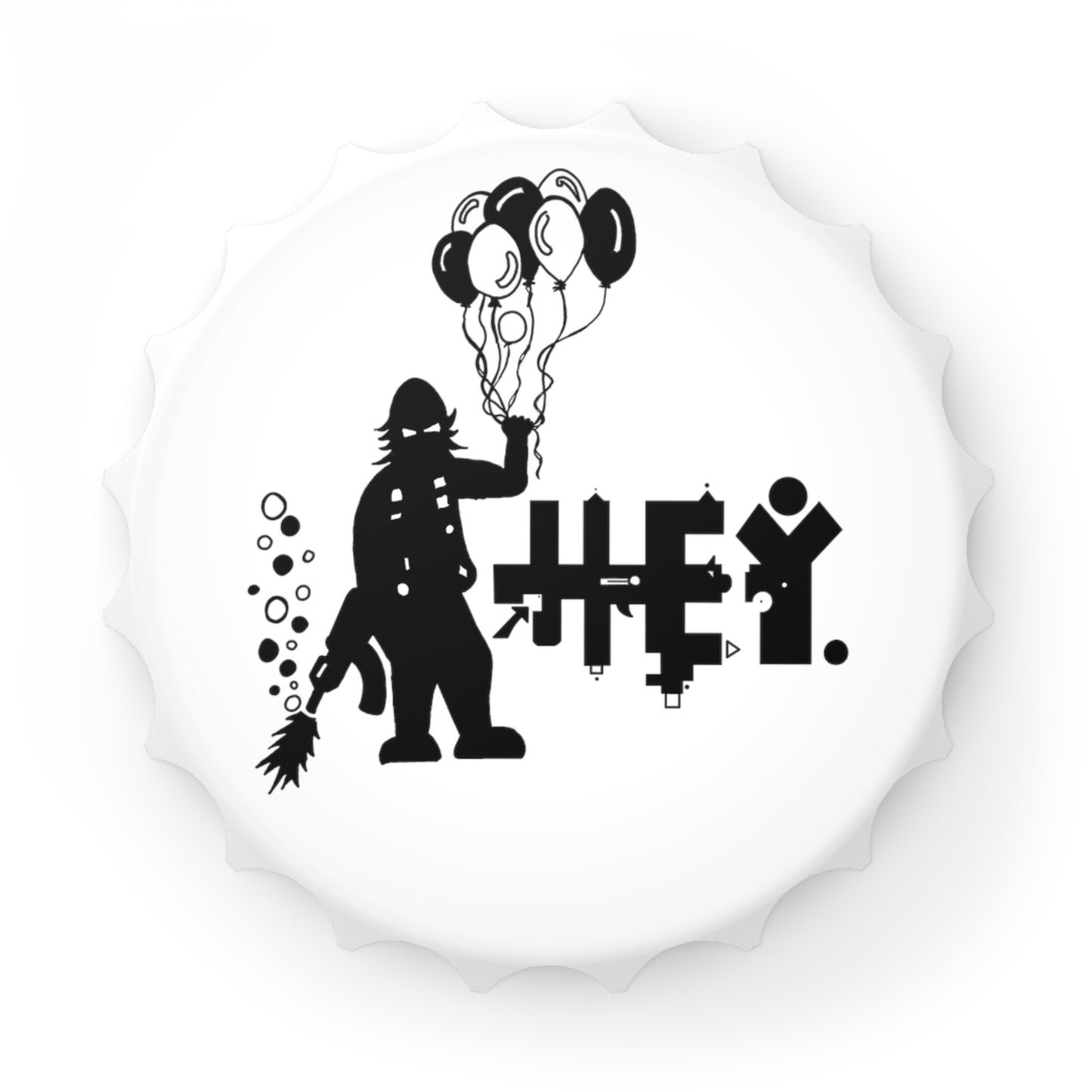 Hey. Brand Balloon Logo Bottle Opener