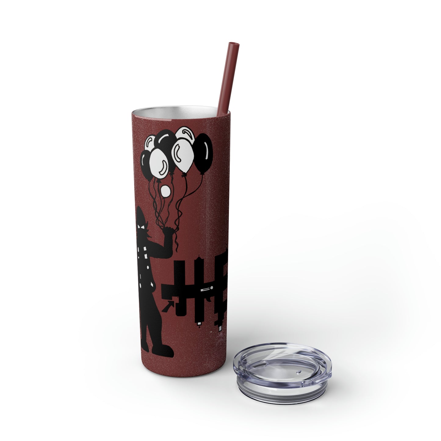 Skinny Tumbler with Straw, 20oz