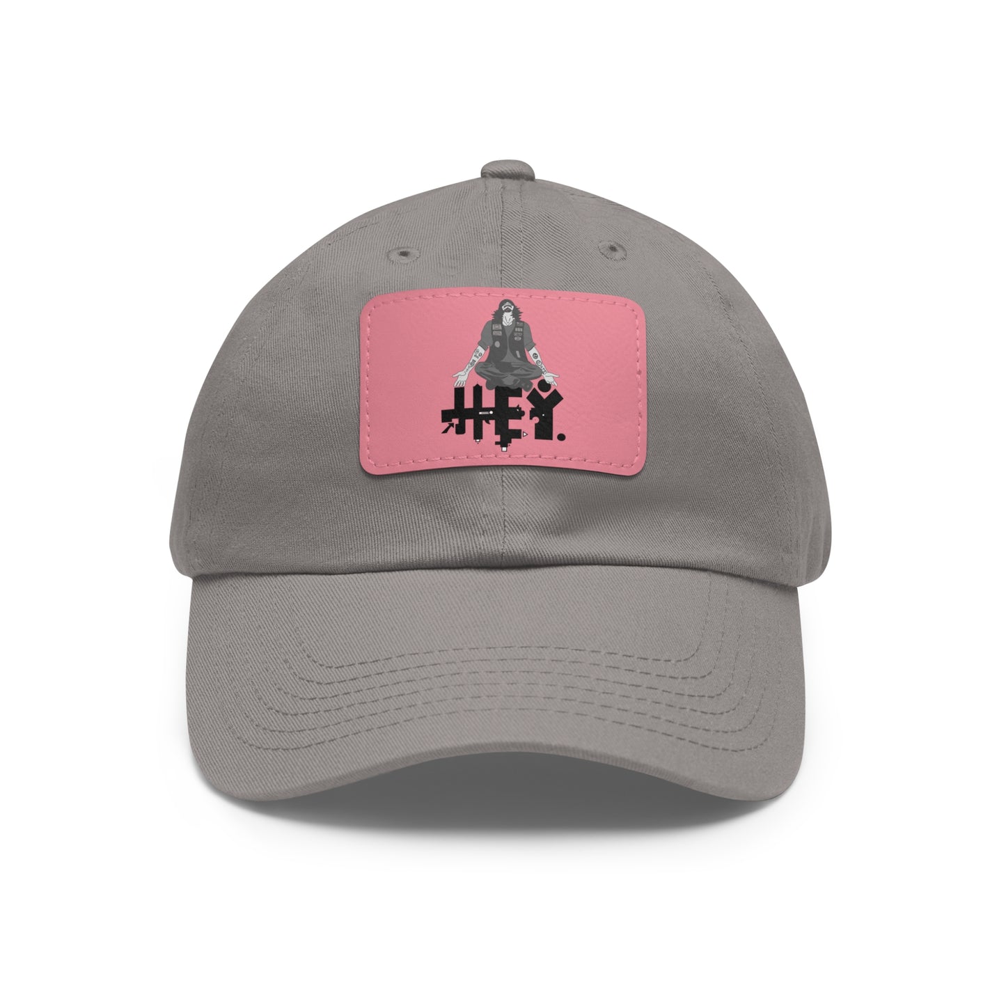 "Self-Immo" Dad Hat with Leather Patch (Rectangle)