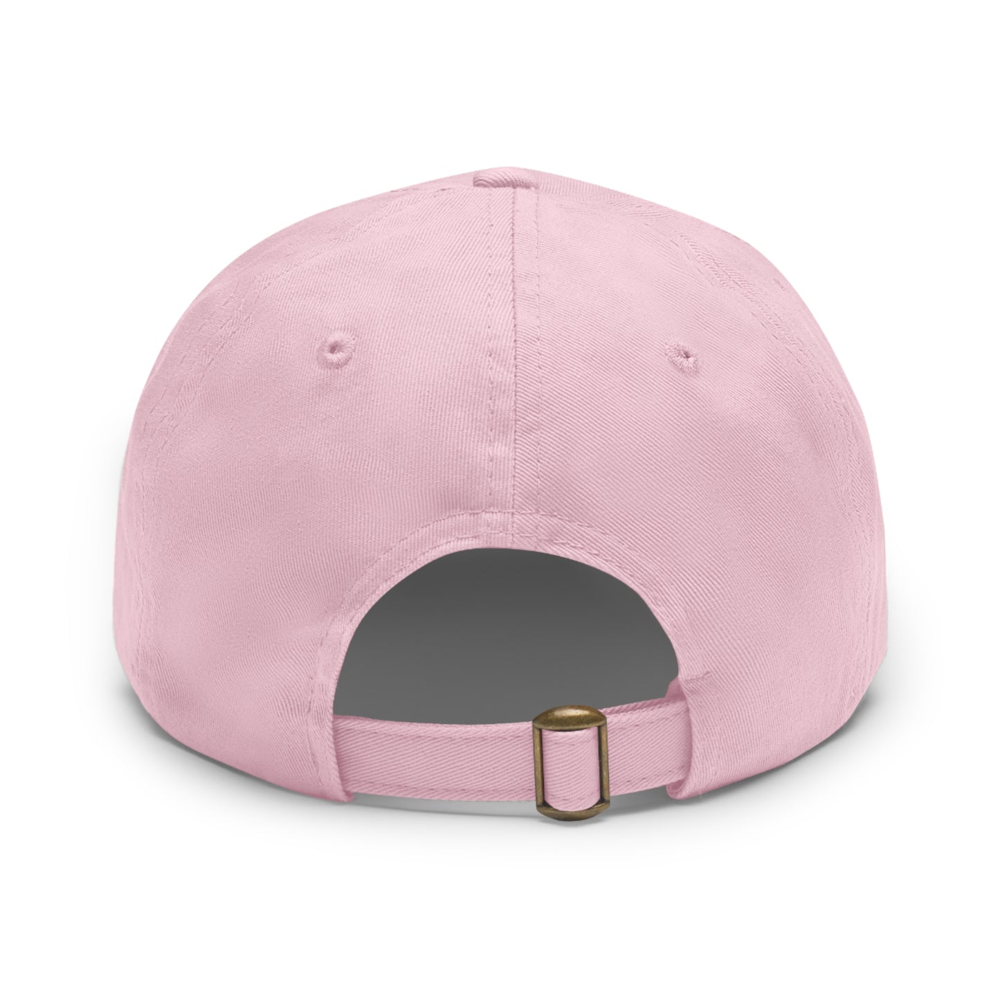 Hey. Brand Logo Dad Hat with Leather Patch (Rectangle)