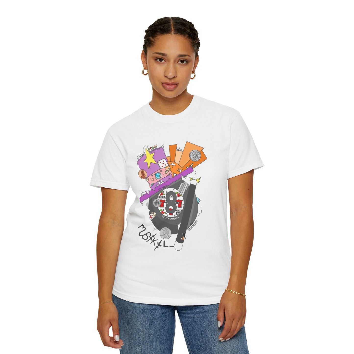 "MAGIC 8-BALL" Unisex Garment-Dyed T-shirt