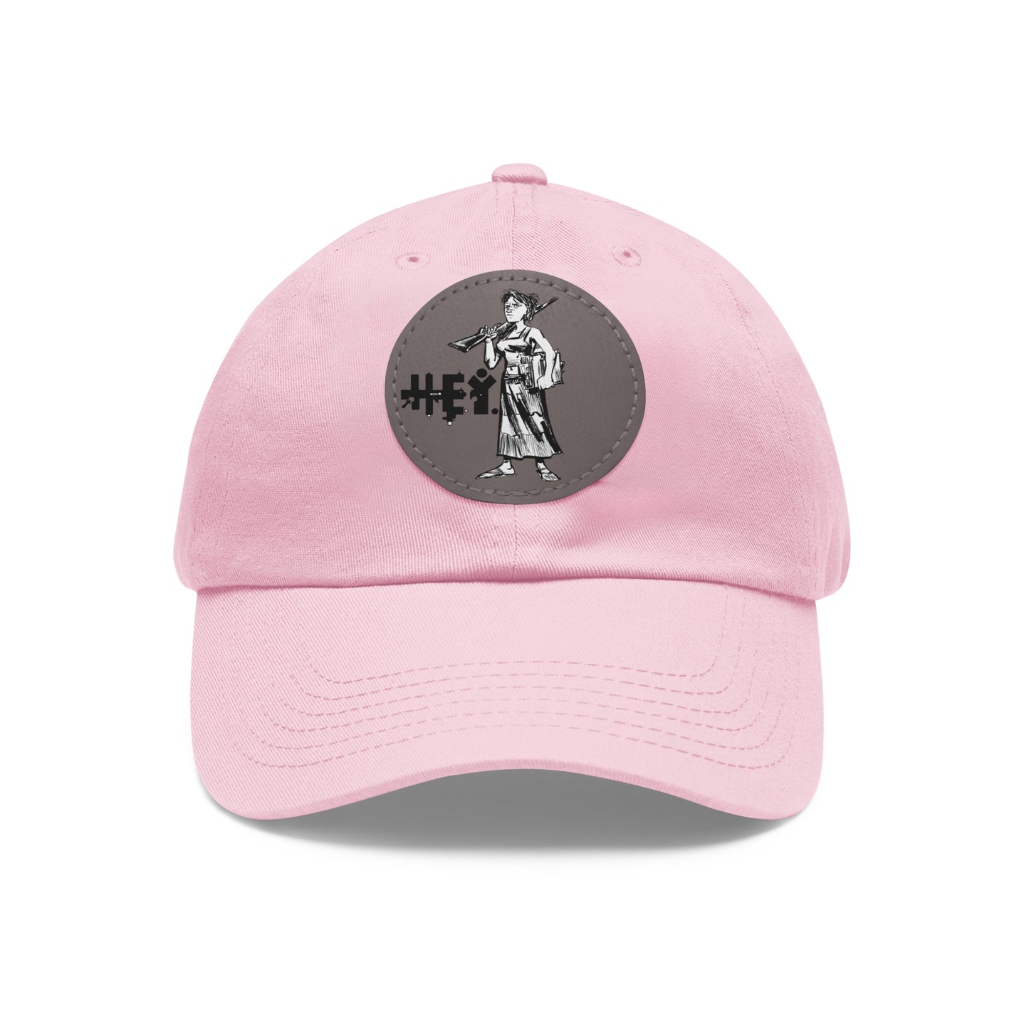 "Molly U-Hauly" Dad Hat with Leather Patch (Round)