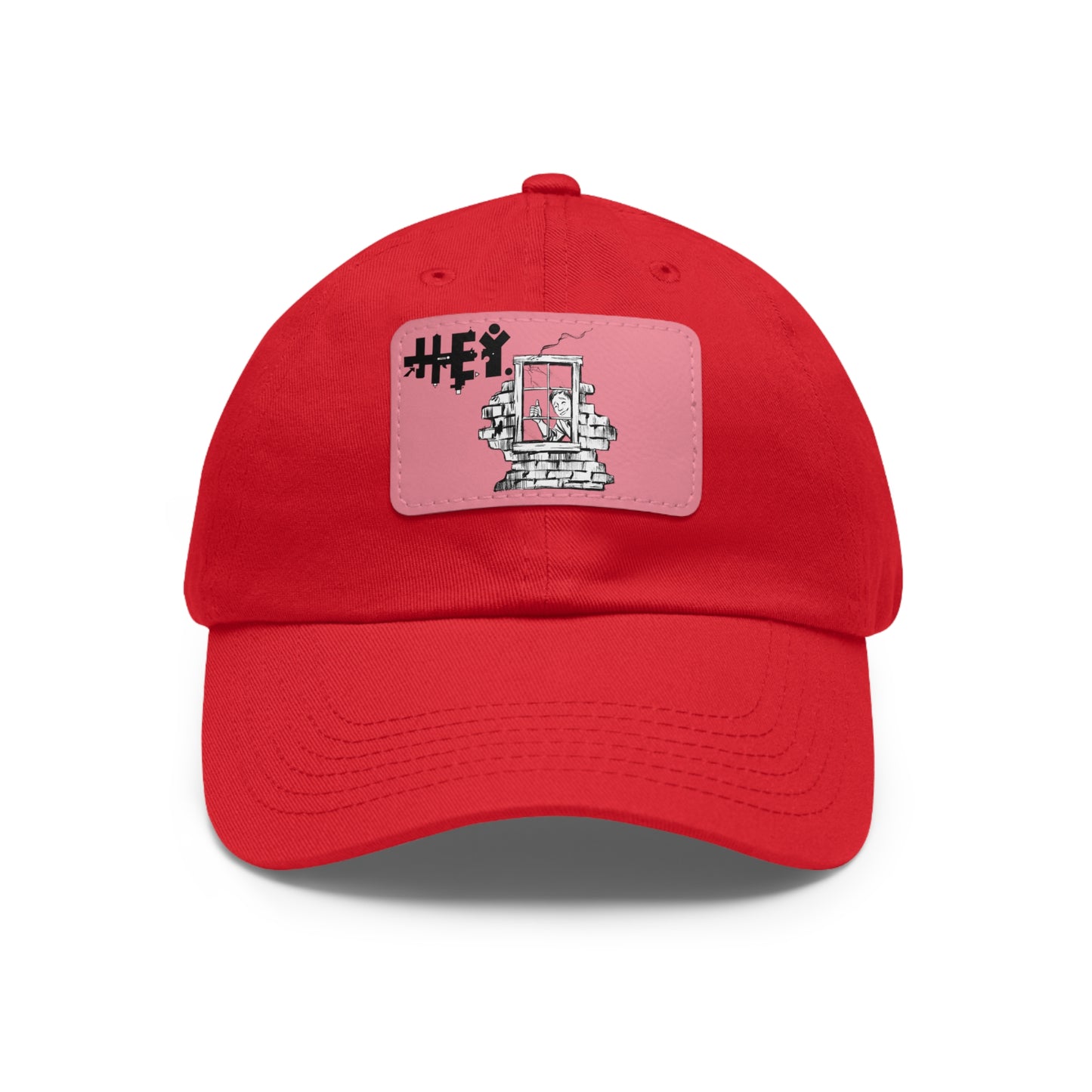 "That Guy, Frank" Dad Hat with Leather Patch (Rectangle)