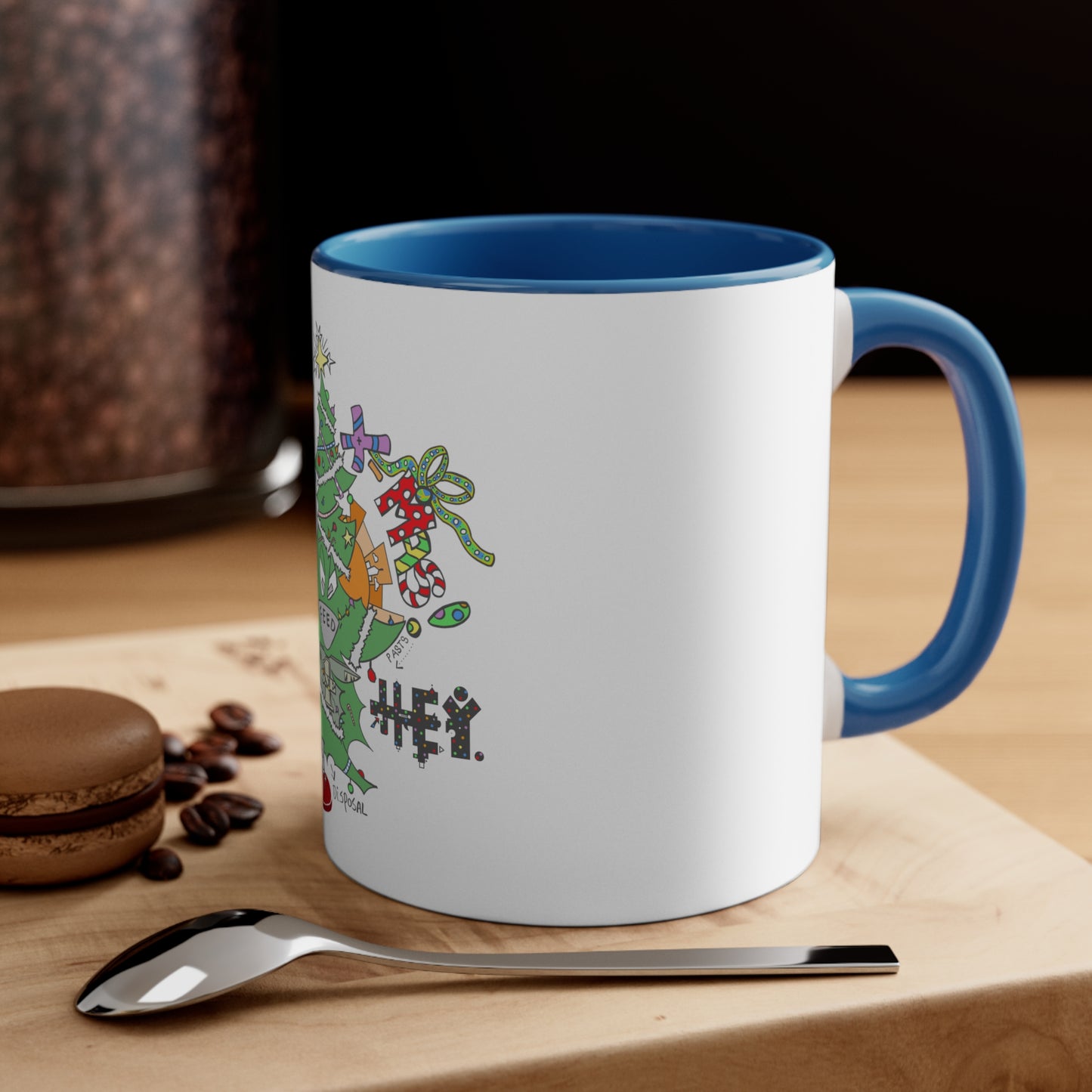 "Hey-Mas Tree" Accent Coffee Mug, 11oz