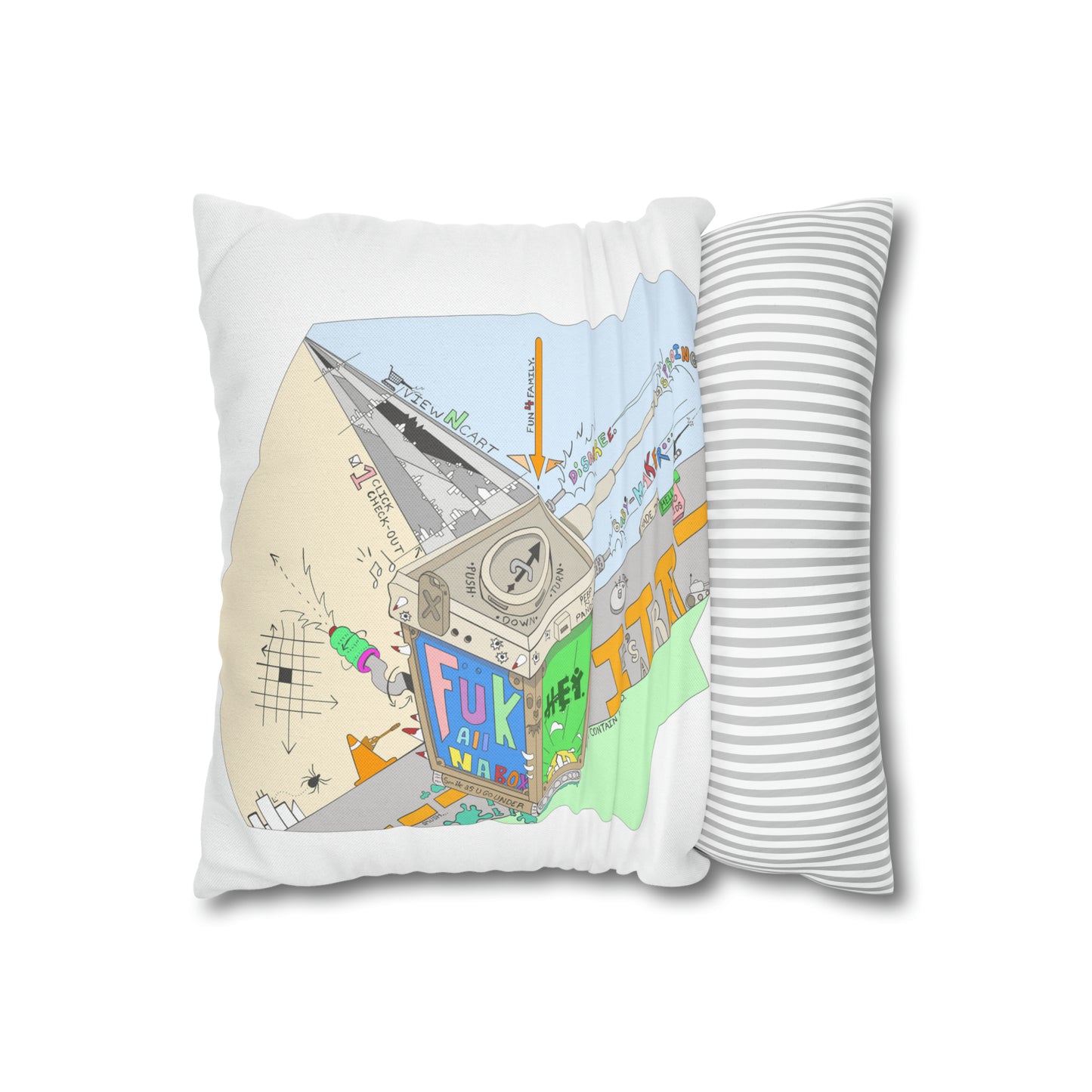 "Baby-Maker" Spun Polyester Square Pillow Case