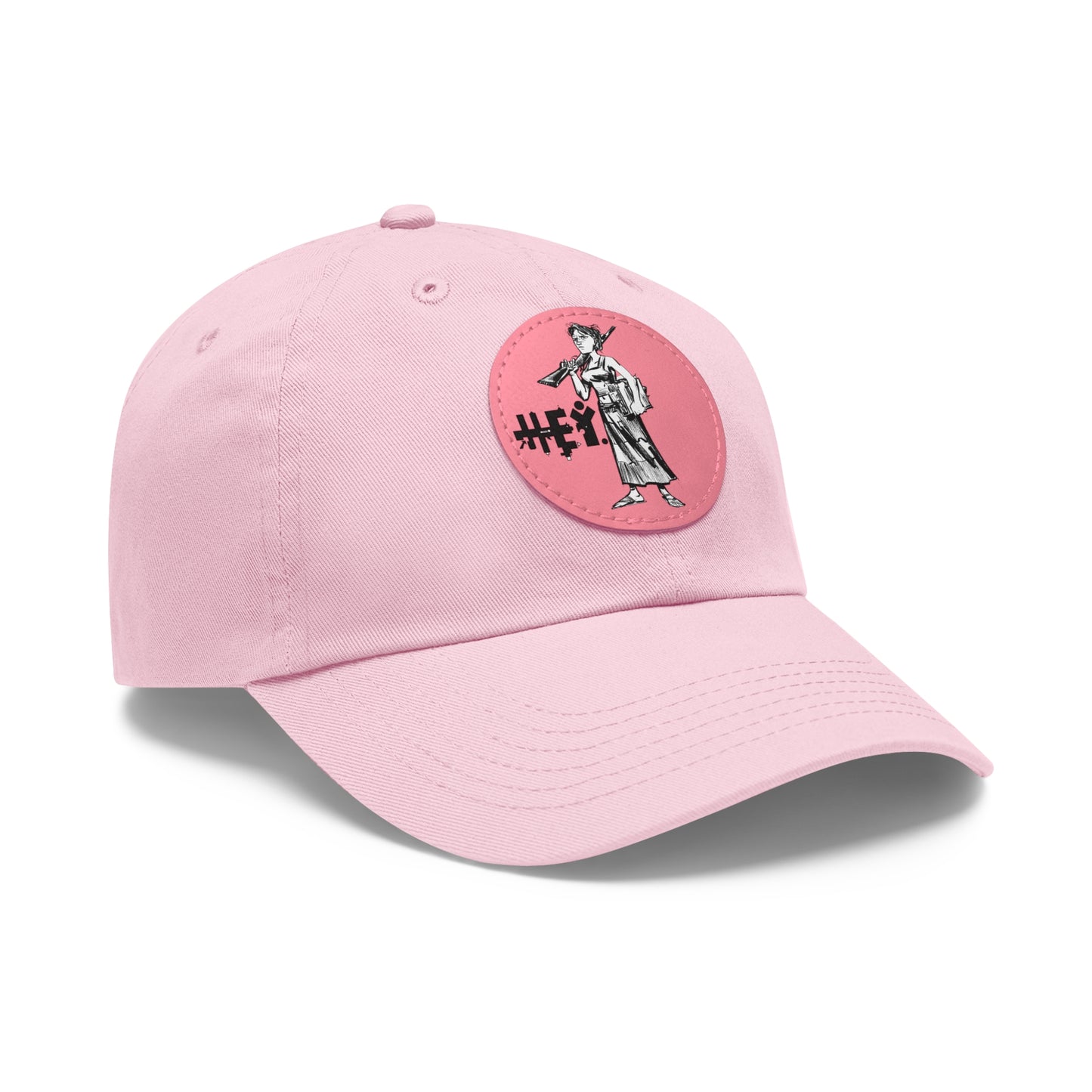 "Molly U-Hauly" Dad Hat with Leather Patch (Round)