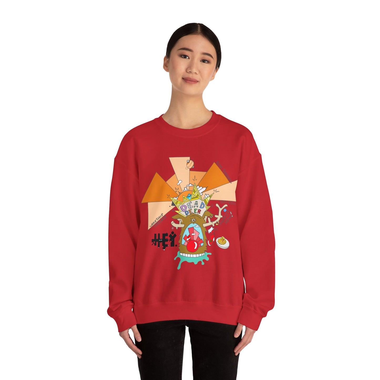 "All I Want For Christmas Is An Anti-Drone Defense System" Unisex Heavy Blend™ Crewneck Sweatshirt