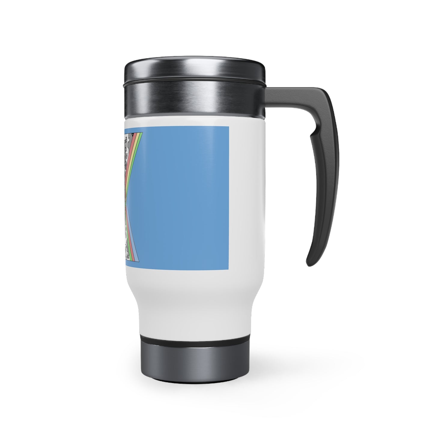 Stainless Steel Travel Mug with Handle, 14oz