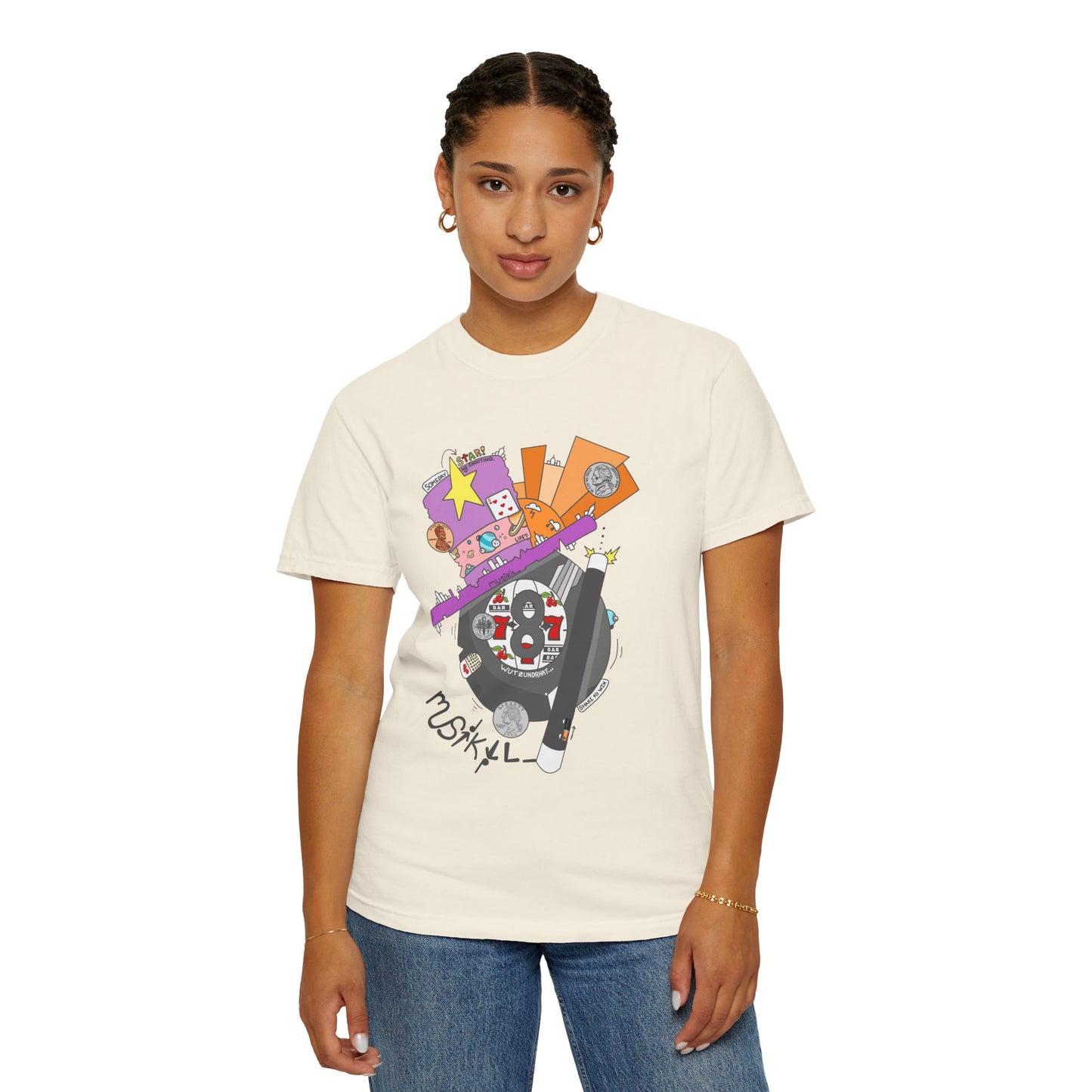 "MAGIC 8-BALL" Unisex Garment-Dyed T-shirt
