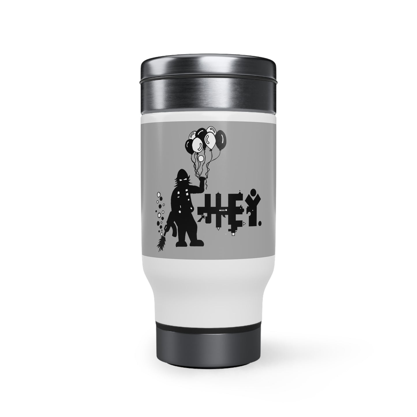 Stainless Steel Travel Mug with Handle, 14oz