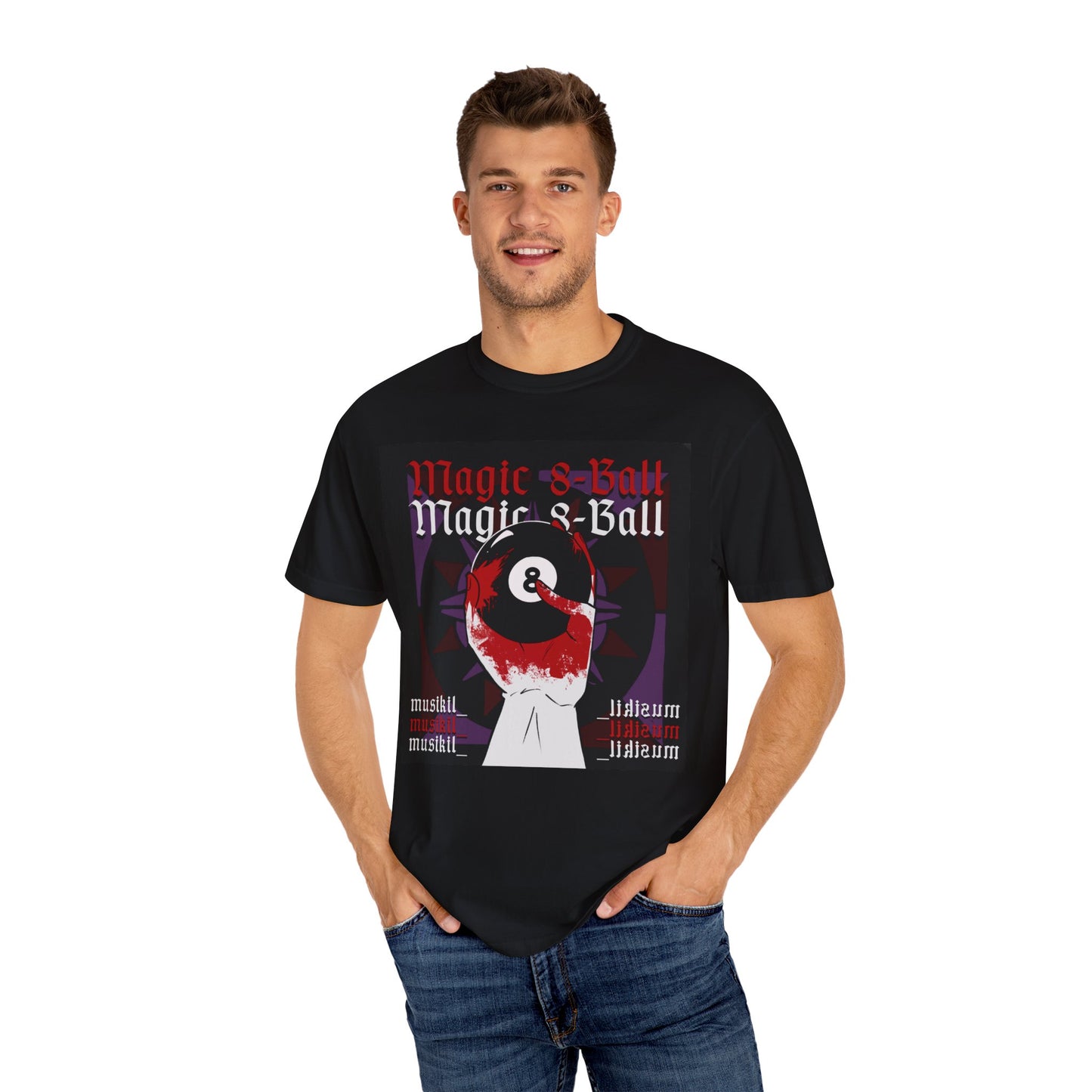 "MAGIC 8-BALL" Unisex Garment-Dyed T-shirt