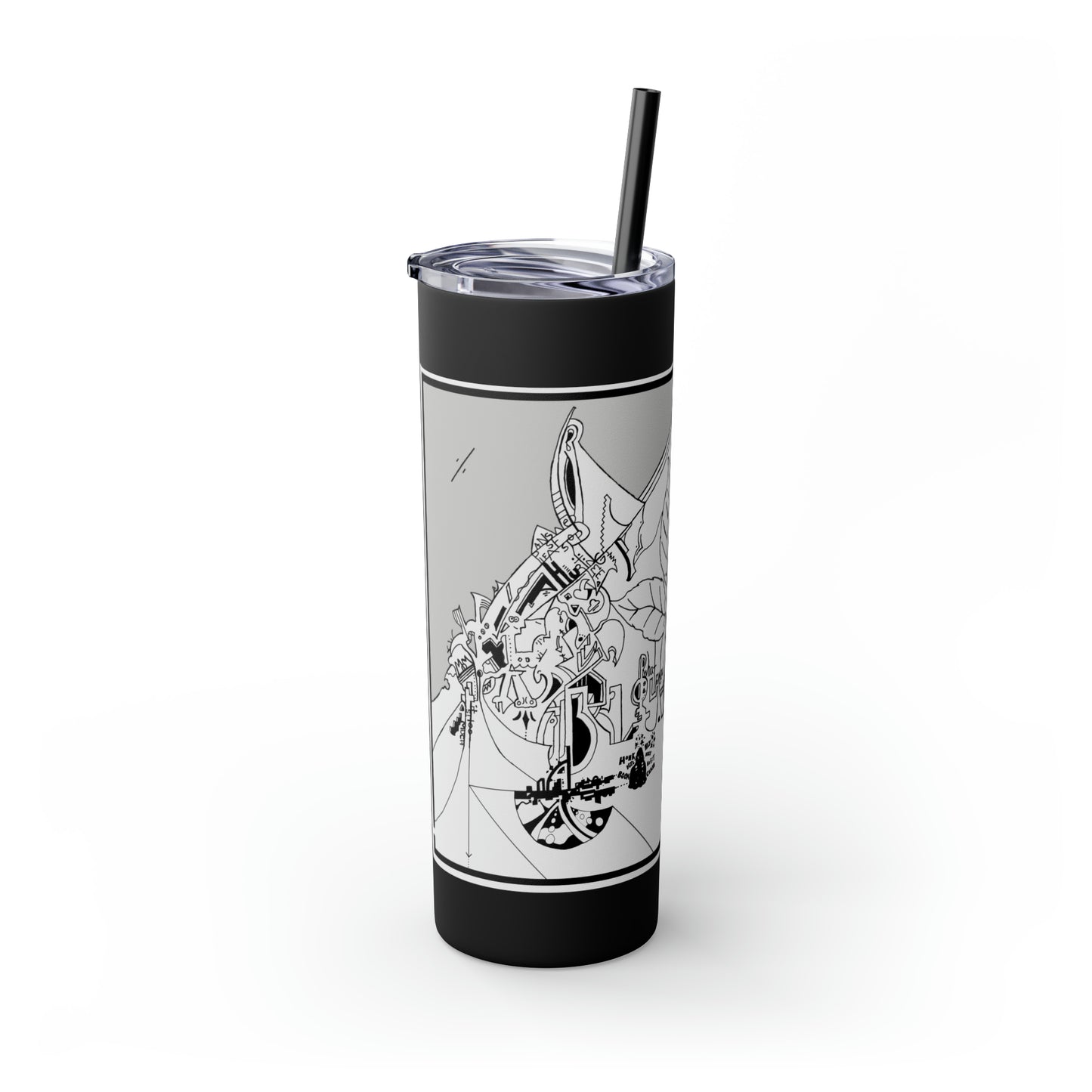 Skinny Tumbler with Straw, 20oz