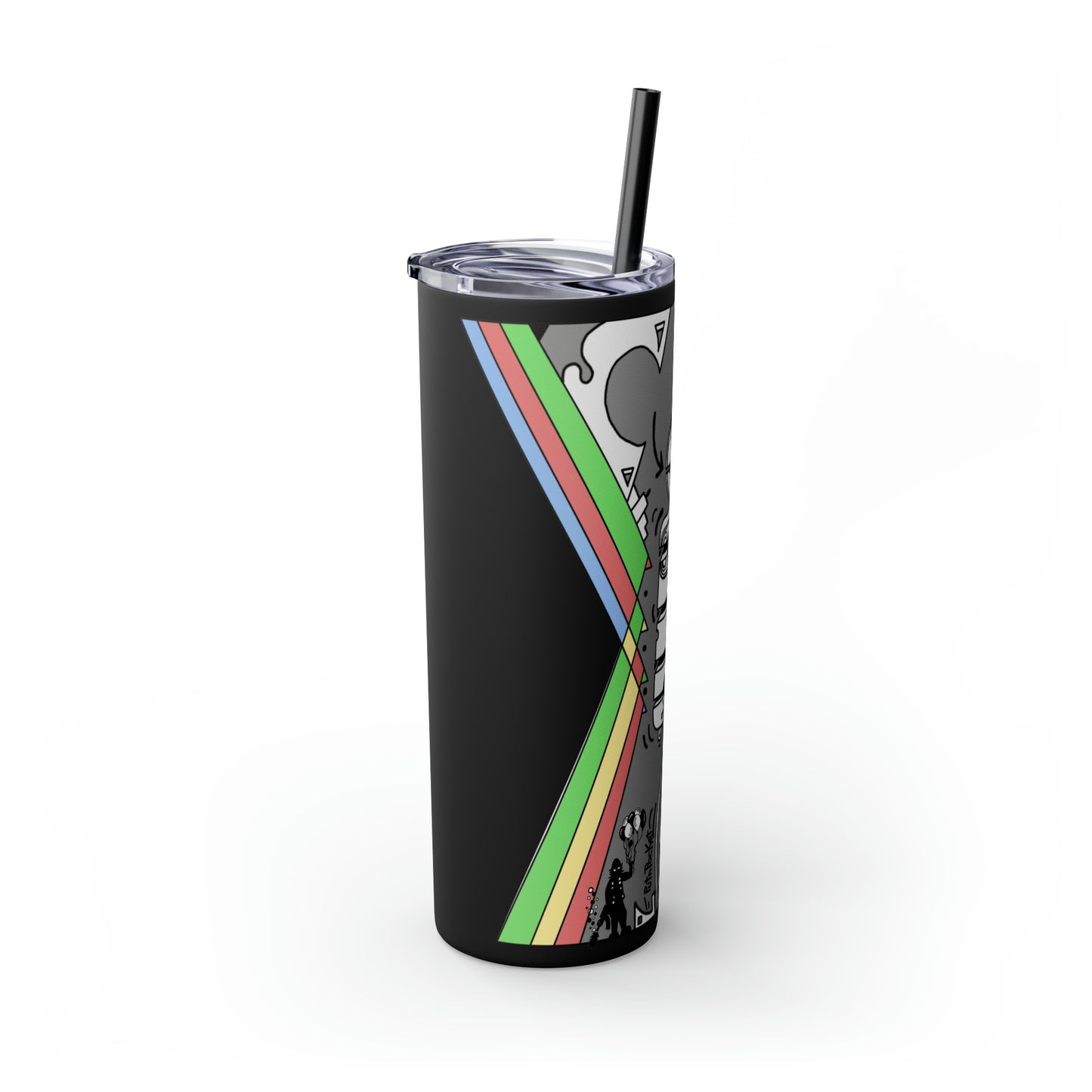 Skinny Tumbler with Straw, 20oz