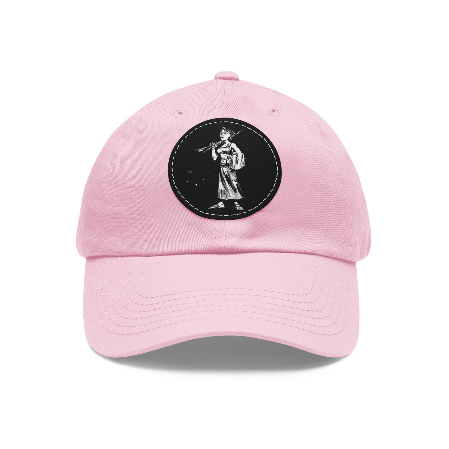 "Molly U-Hauly" Dad Hat with Leather Patch (Round)