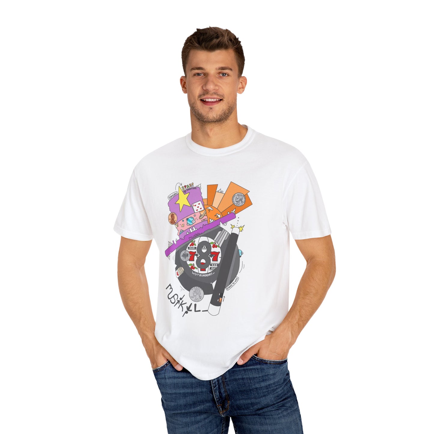 "MAGIC 8-BALL" Unisex Garment-Dyed T-shirt
