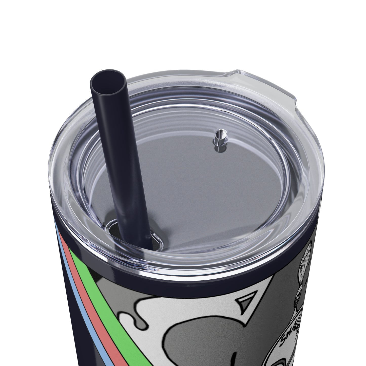 Skinny Tumbler with Straw, 20oz