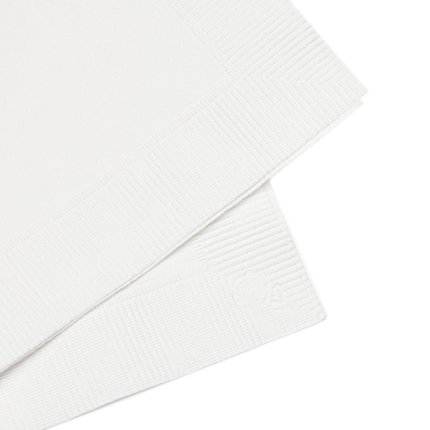 "Trixie" White Coined Napkins