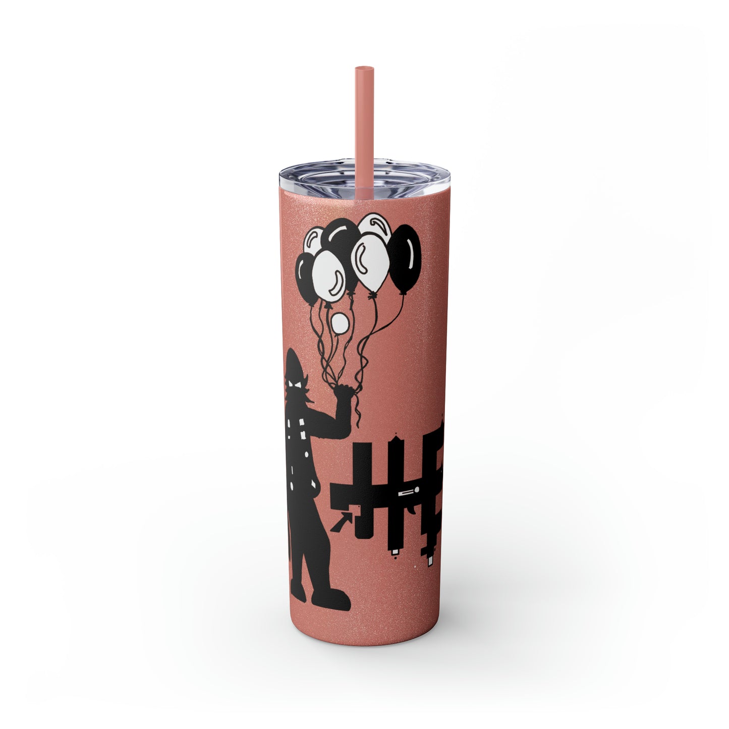 Skinny Tumbler with Straw, 20oz