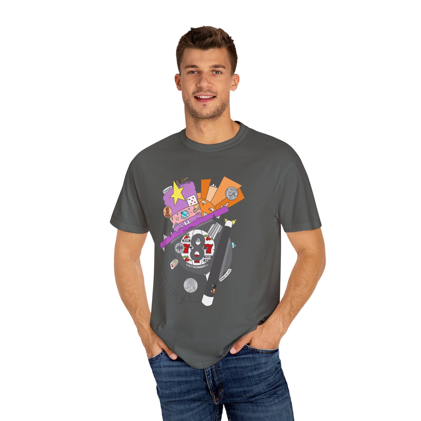 "MAGIC 8-BALL" Unisex Garment-Dyed T-shirt
