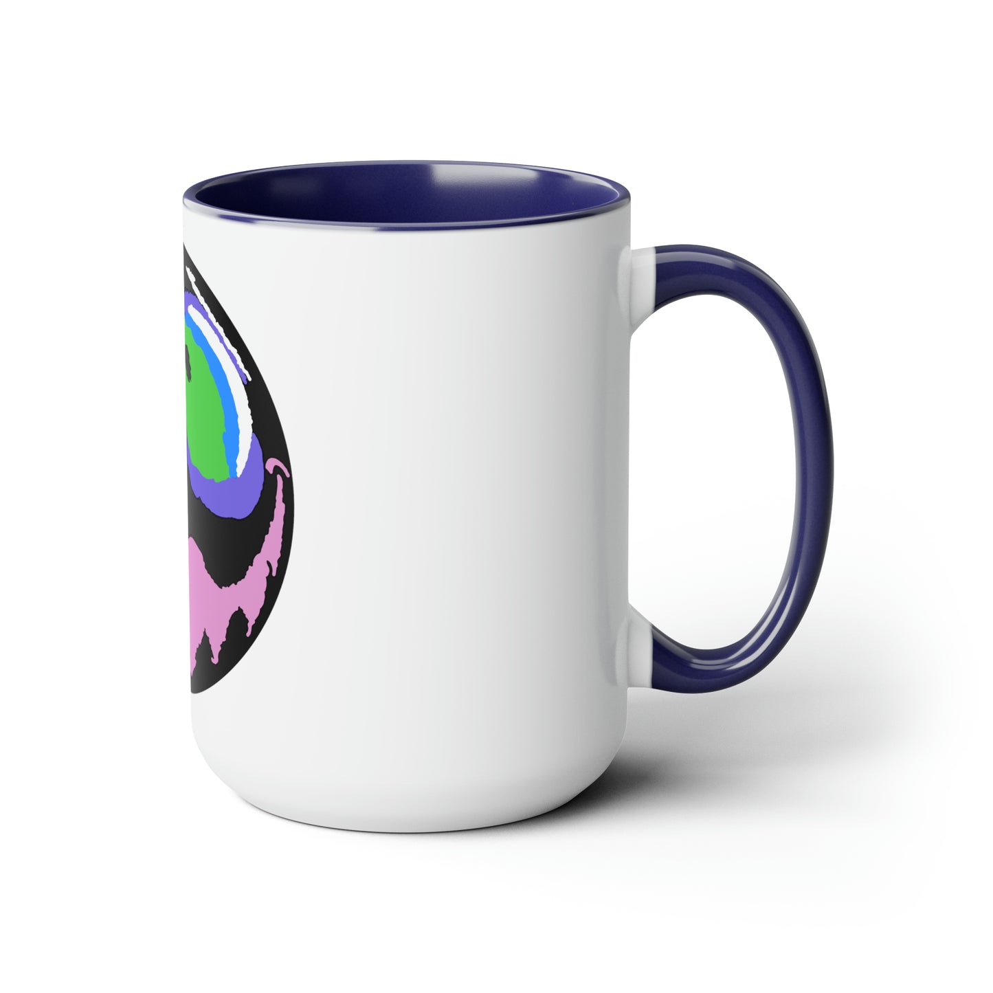 Two-Tone Coffee Mugs, 15oz