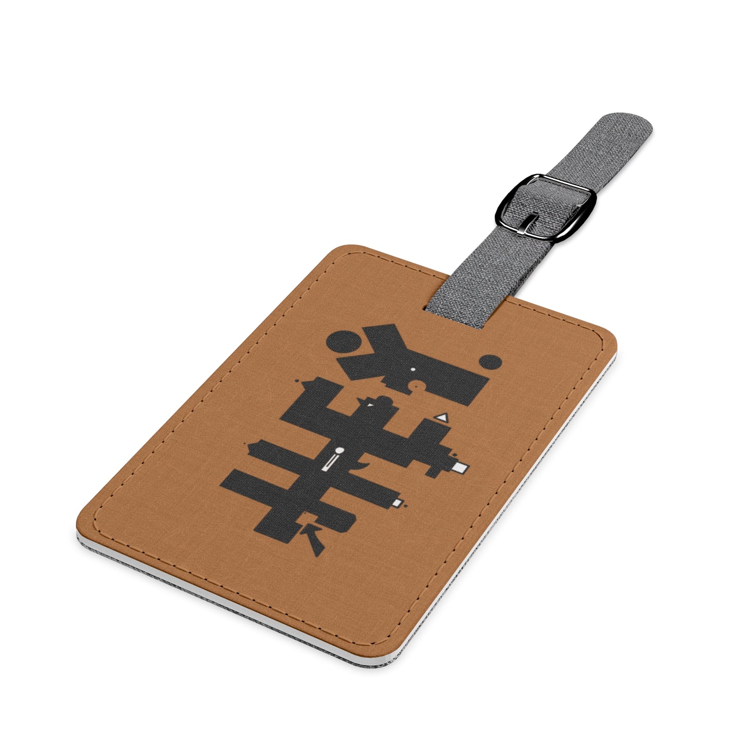 Saffiano Polyester Luggage Tag, Rectangle