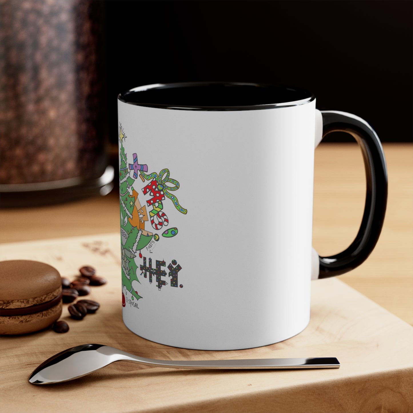 "Hey-Mas Tree" Accent Coffee Mug, 11oz