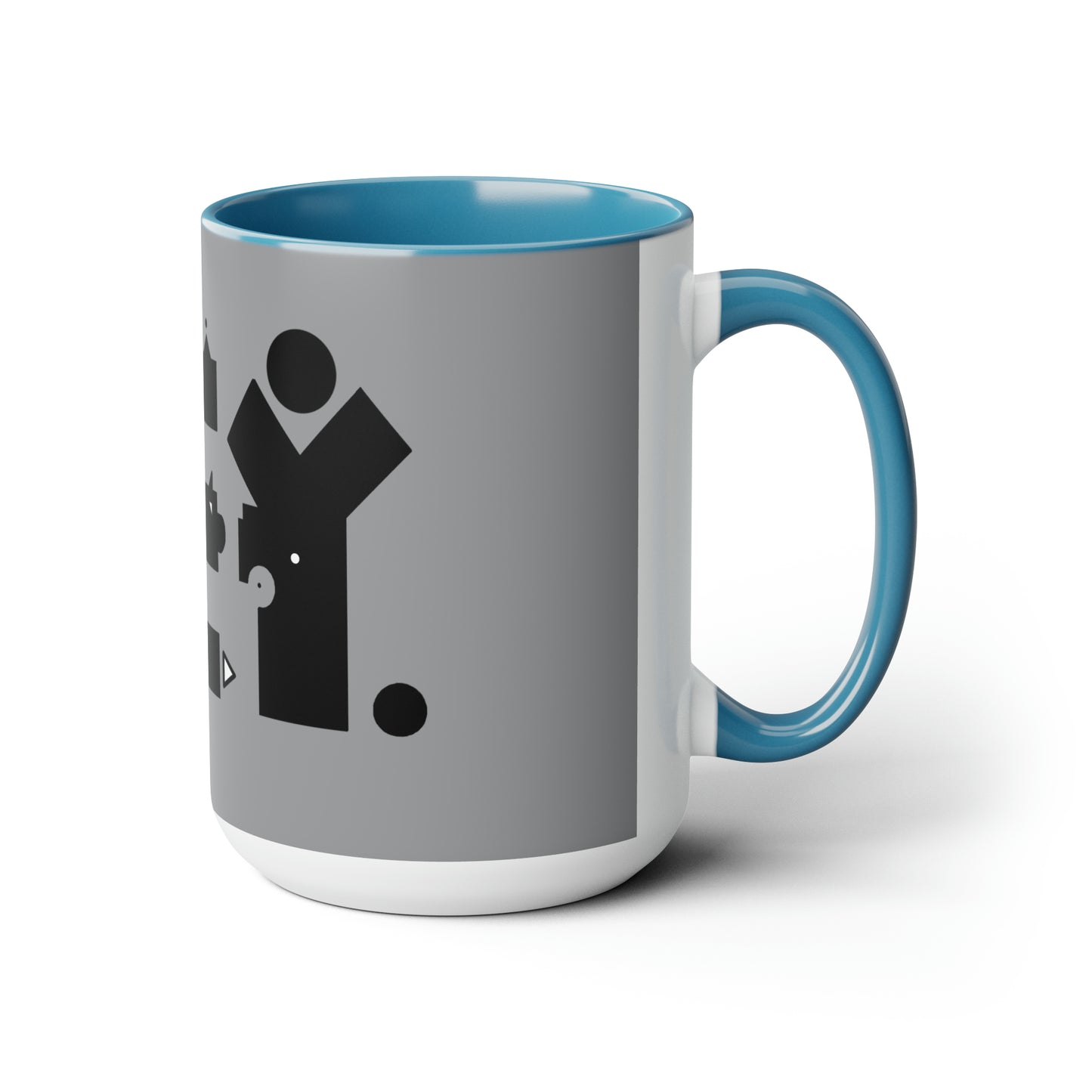 Two-Tone Coffee Mugs, 15oz