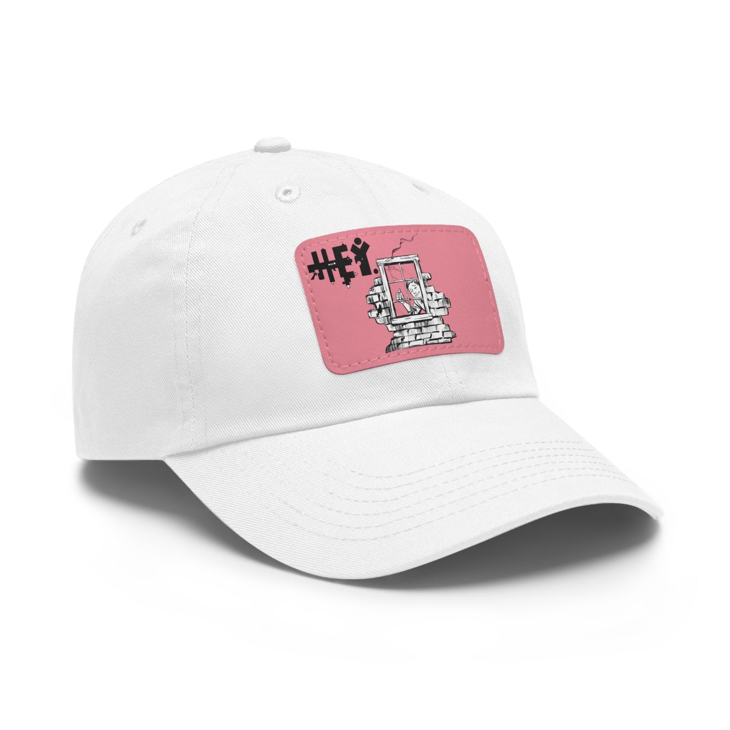 "That Guy, Frank" Dad Hat with Leather Patch (Rectangle)