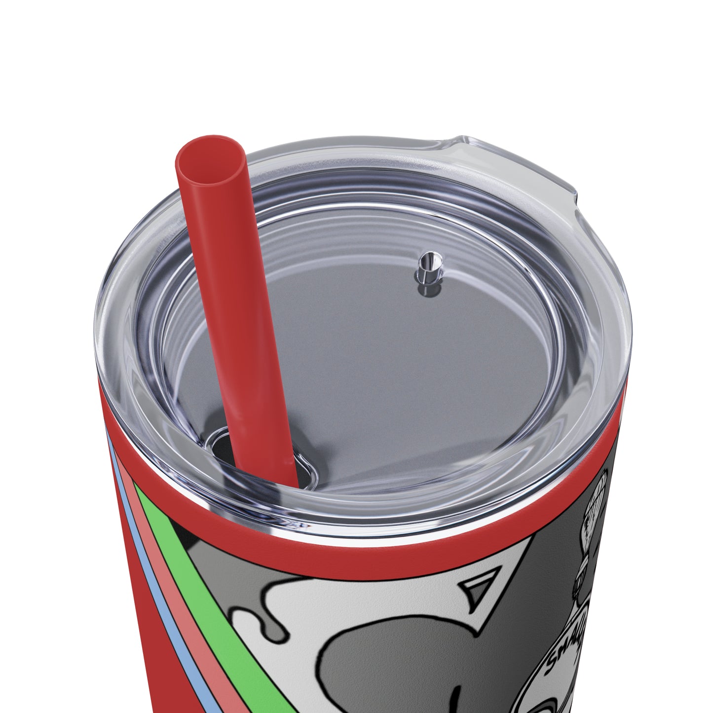 Skinny Tumbler with Straw, 20oz