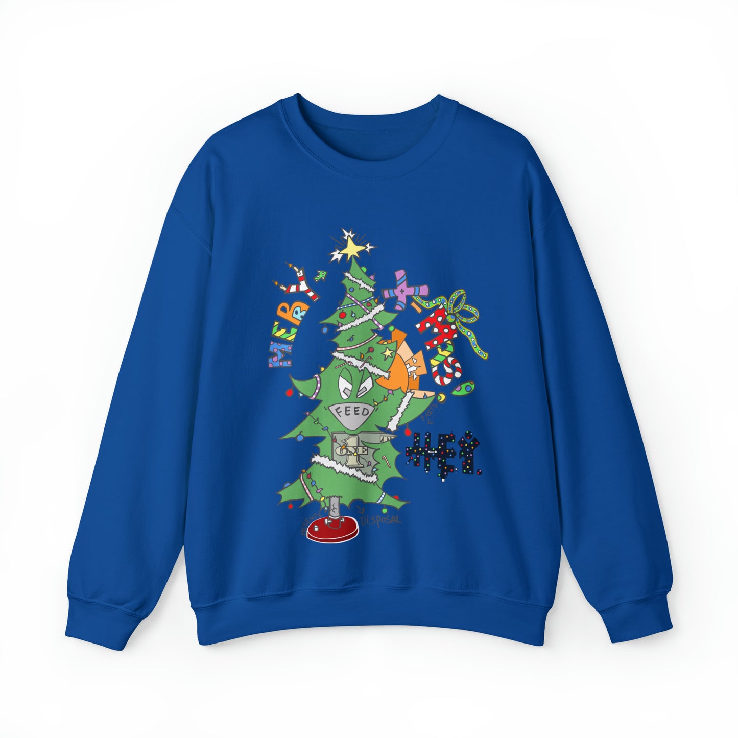 "Hey-Mas Tree" Unisex Heavy Blend™ Crewneck Sweatshirt