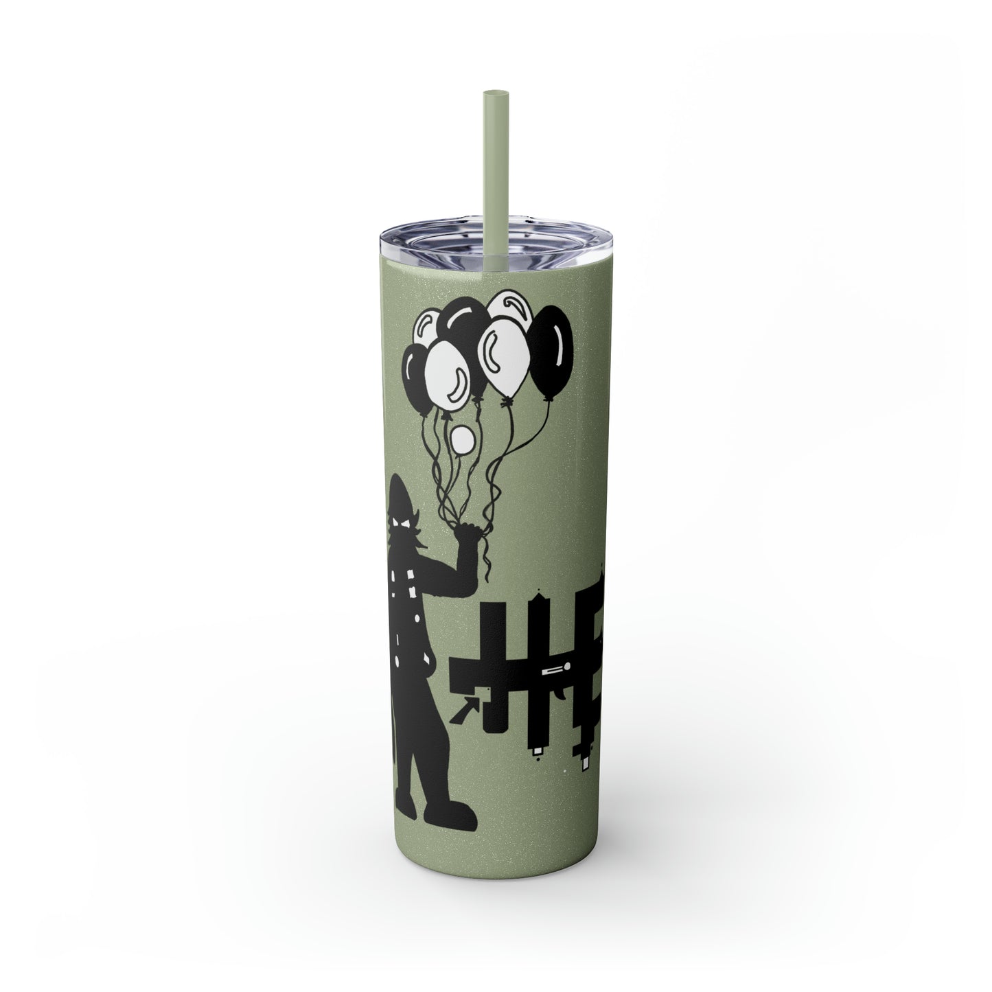 Skinny Tumbler with Straw, 20oz