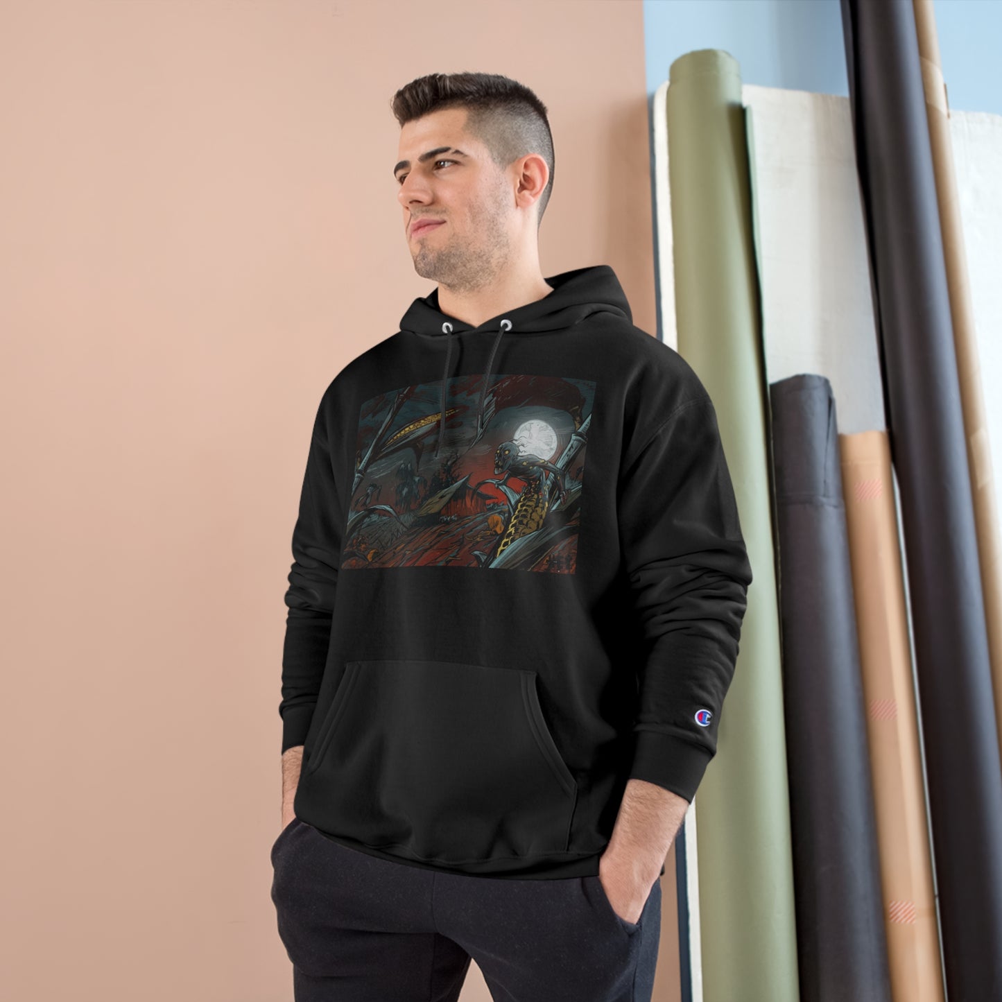 "Hey-Husk" Champion Hoodie