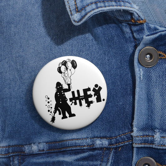 Hey. Brand Balloon Logo Custom Pin Buttons