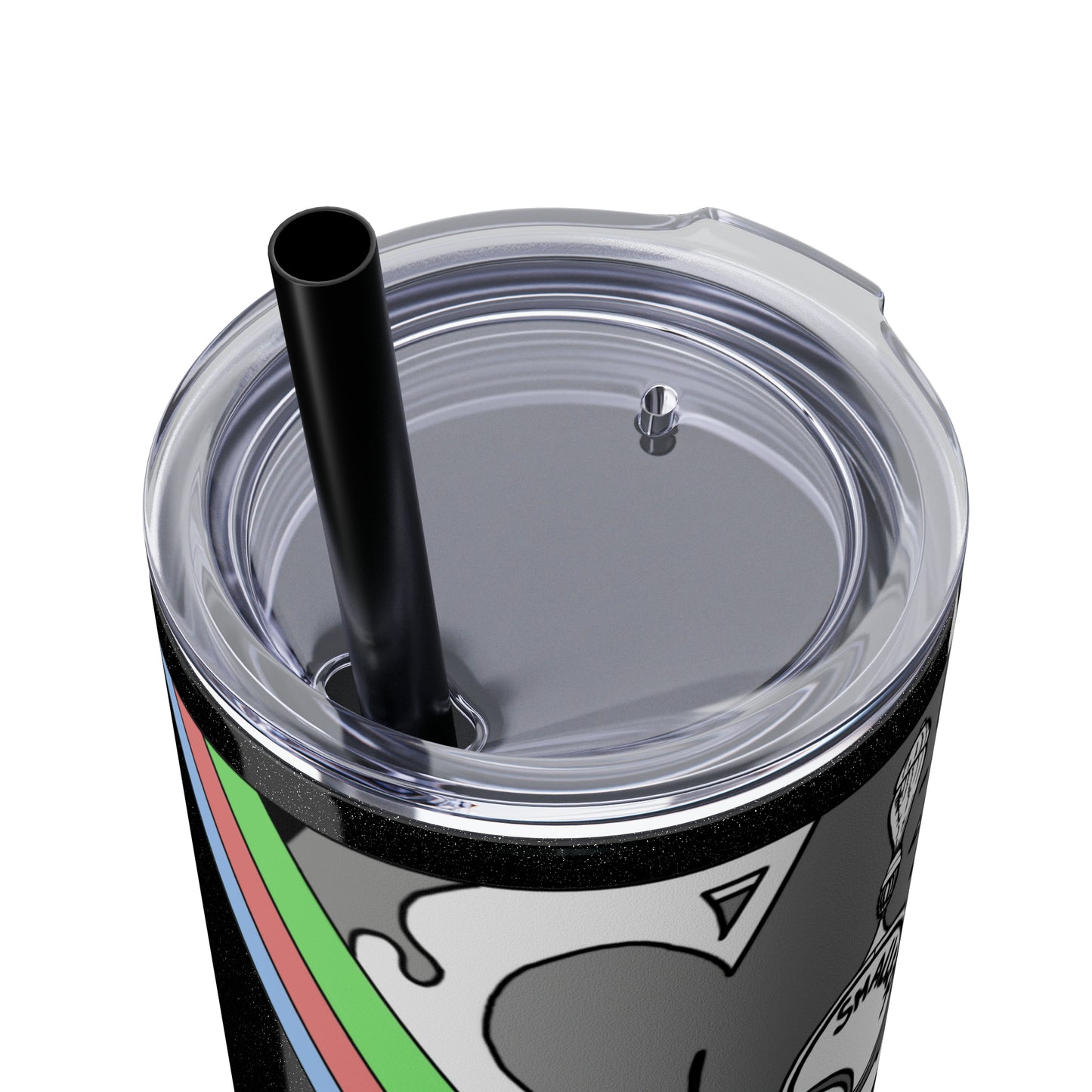 Skinny Tumbler with Straw, 20oz