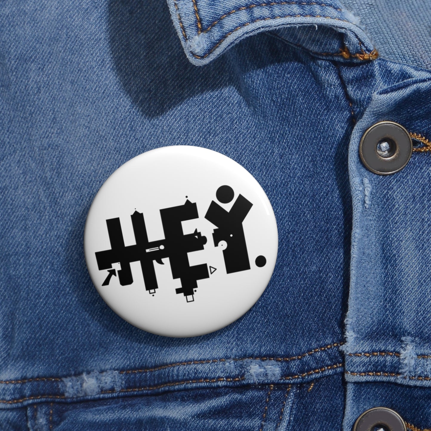 Hey. Brand Logo Custom Pin Buttons