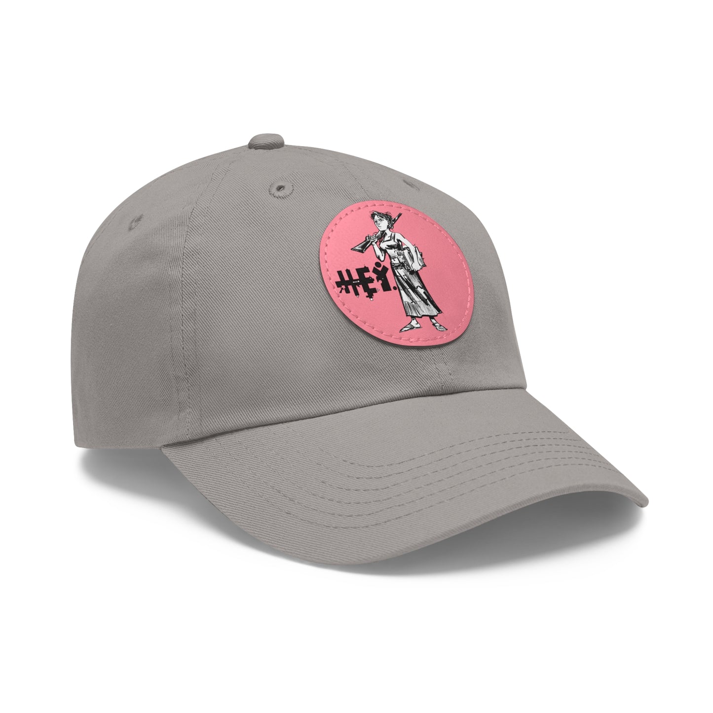 "Molly U-Hauly" Dad Hat with Leather Patch (Round)