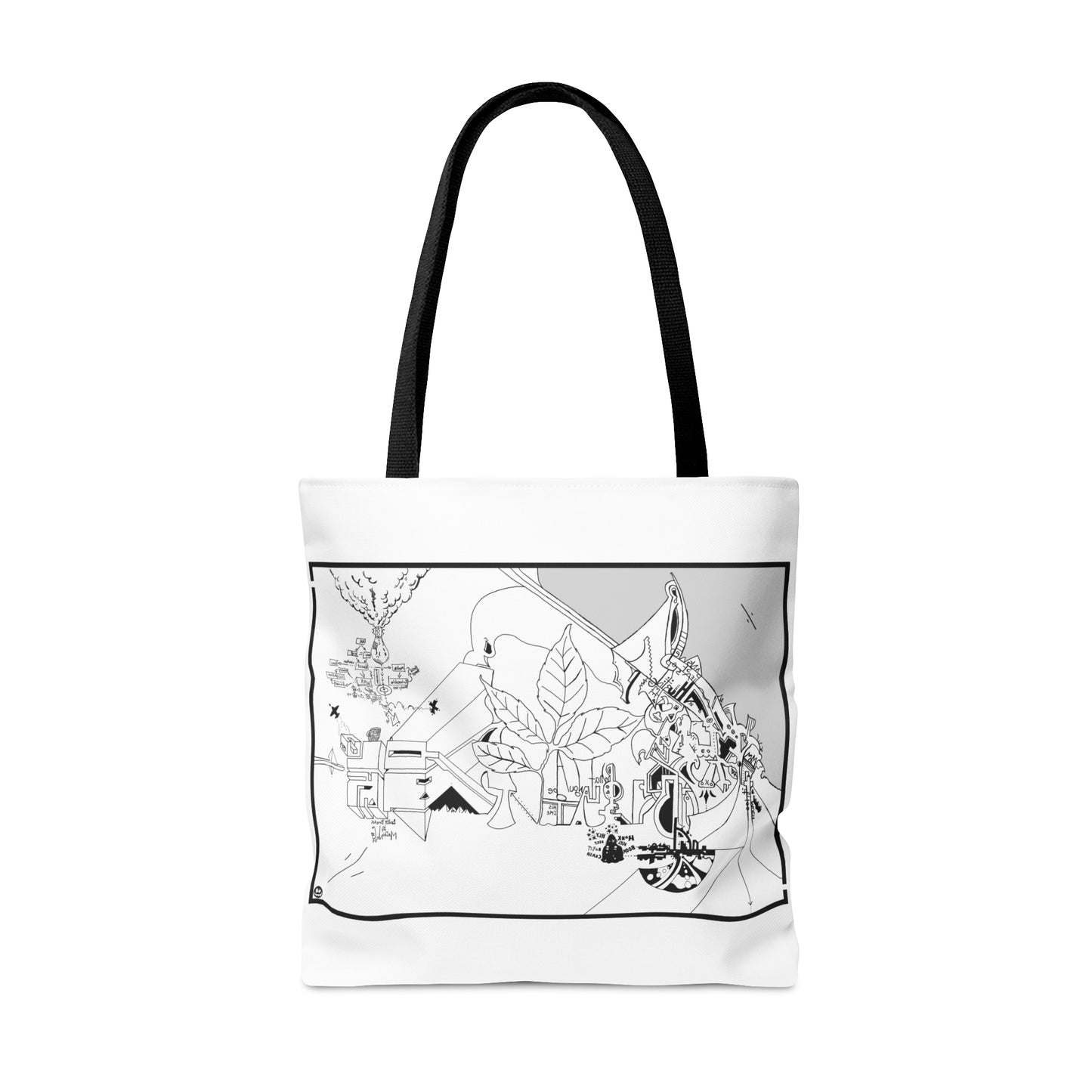 "Lunch Break In My Machine Gun Nest" by Jon Donovan Tote Bag (AOP)