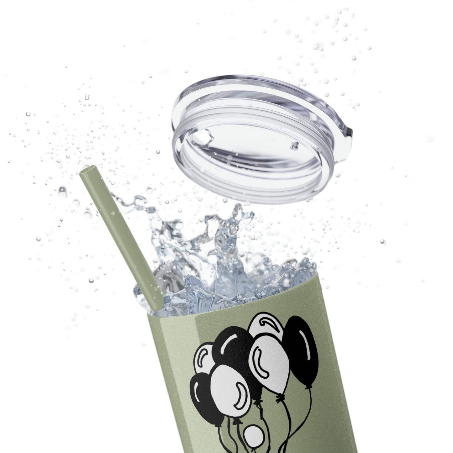 Skinny Tumbler with Straw, 20oz