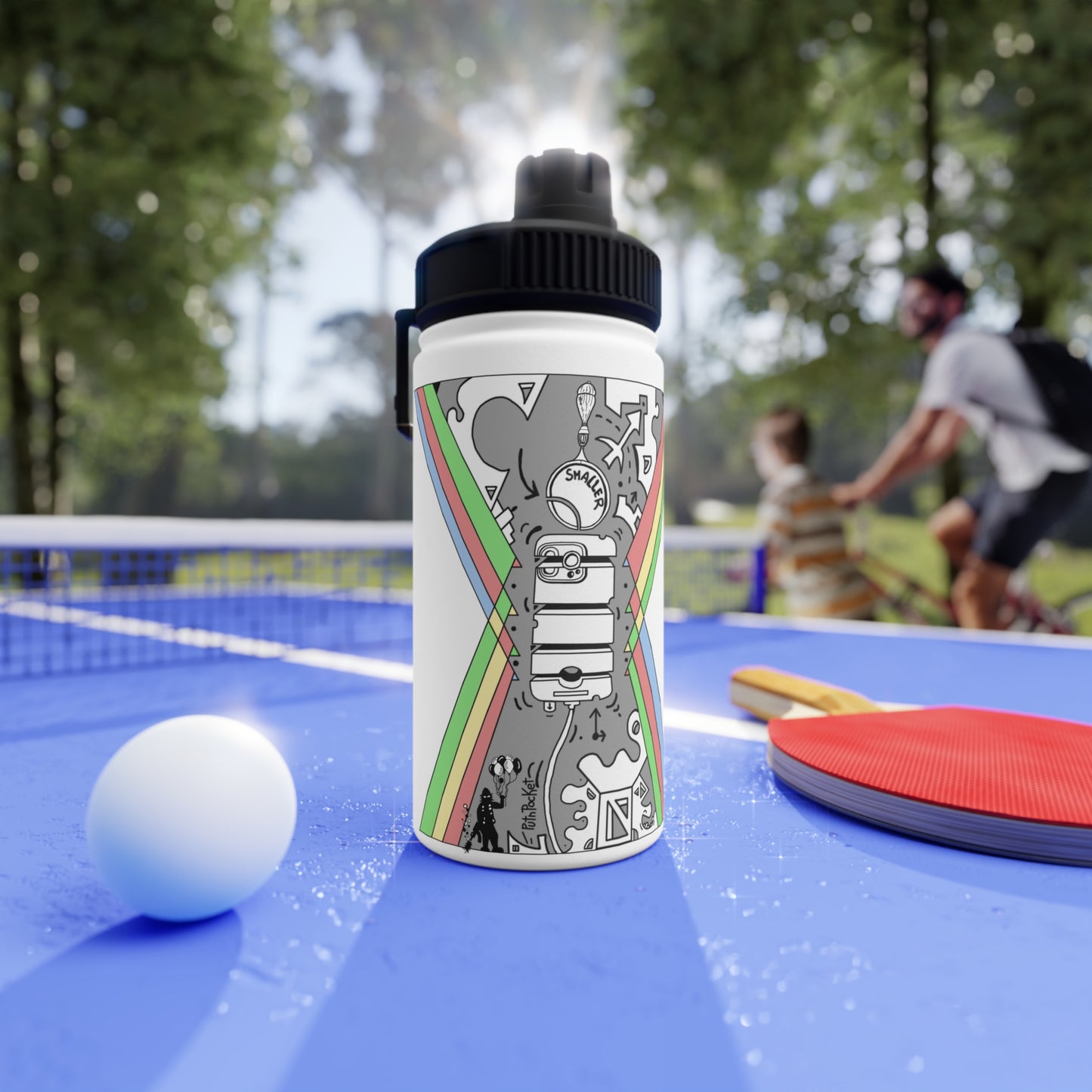 Stainless Steel Water Bottle, Sports Lid