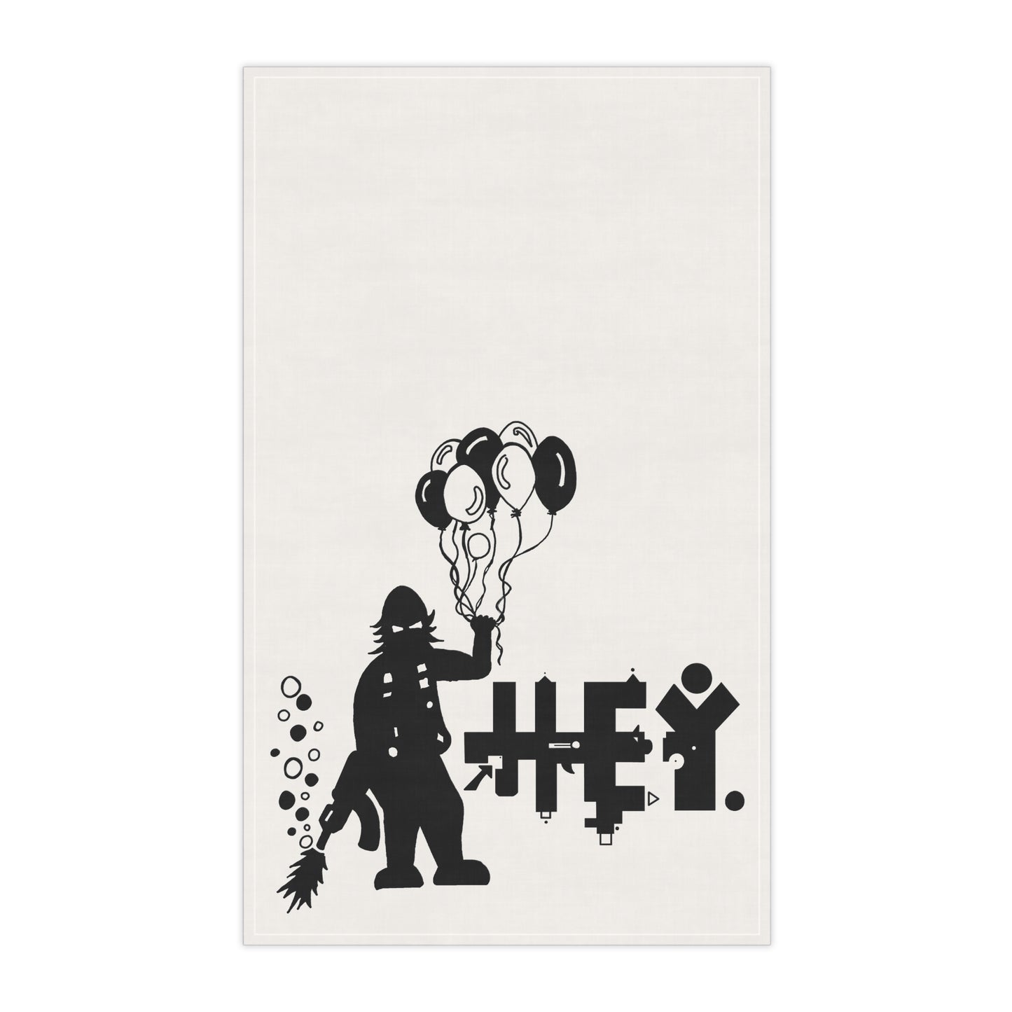 Hey. Brand Balloon Logo Kitchen Towel