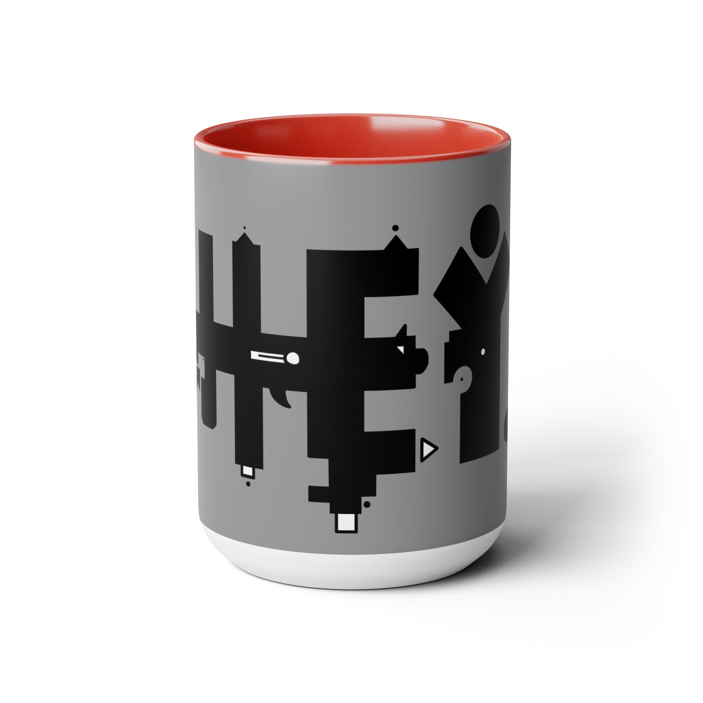 Two-Tone Coffee Mugs, 15oz